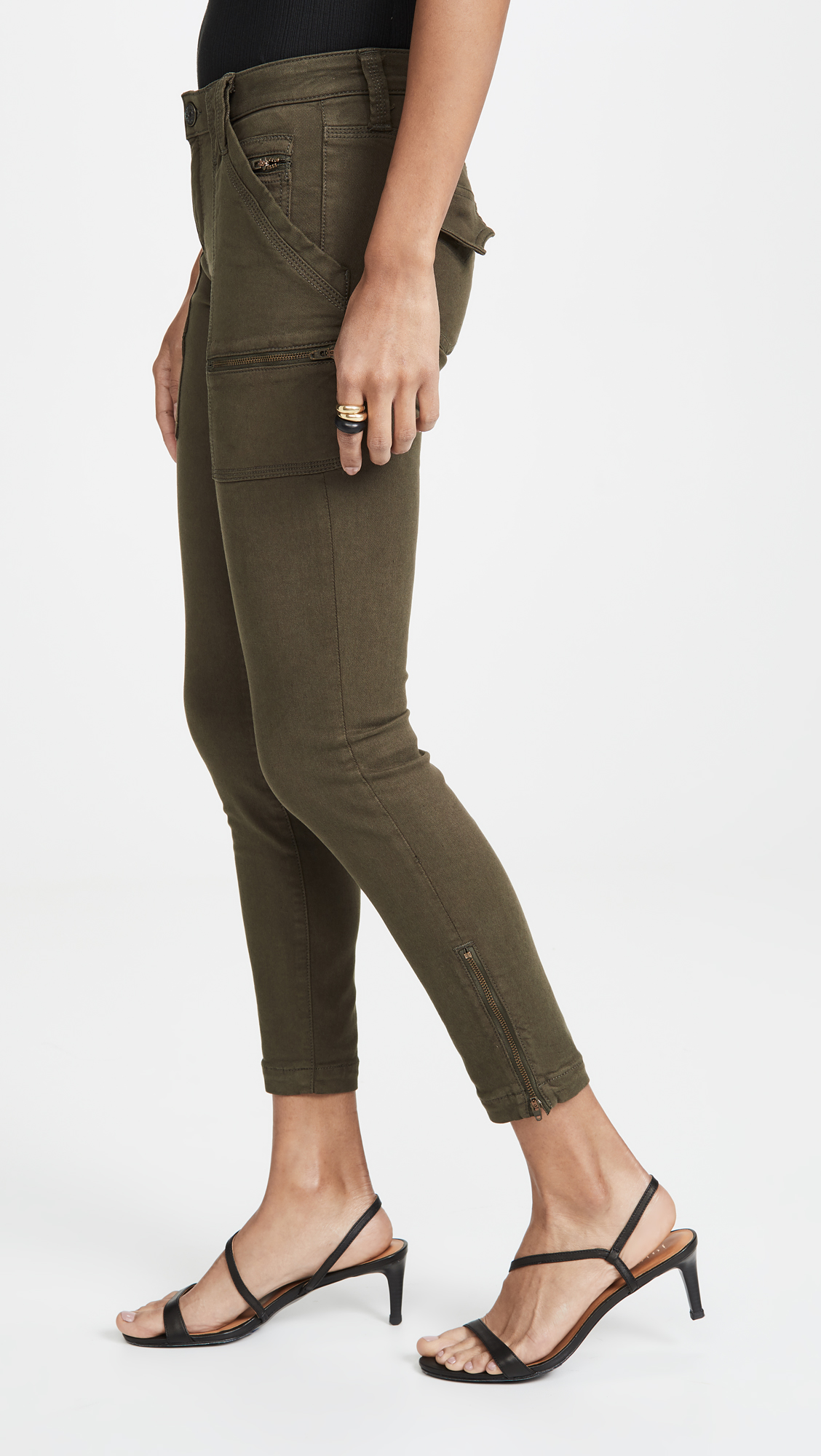 Joie Women's Park Skinny Pants - Stretch Comfort Fit High Waisted Ankle Pants for Work, Travel & Casual Wear
