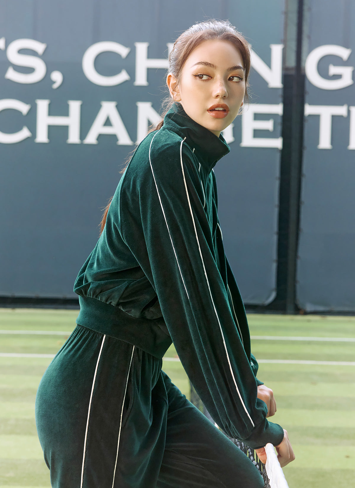 Soft Velour Track Zip Up Hoodie for Women - Cozy Lounge Wear & Casual Outfit for Home, Gym, and Running