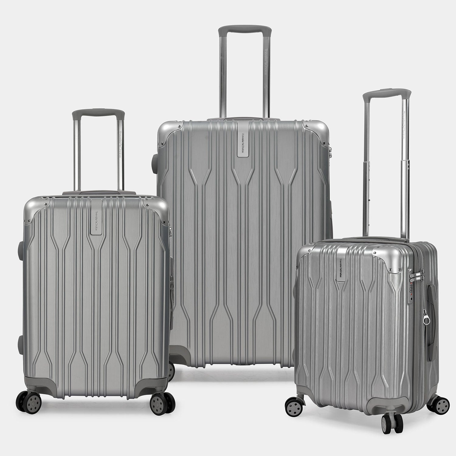 Bell Weather 3-Piece Luggage Set with Spinner Wheels - Lightweight Expandable Suitcase for Travel, Business Trips & Vacations | Carry-On & Check-In Luggage Collection