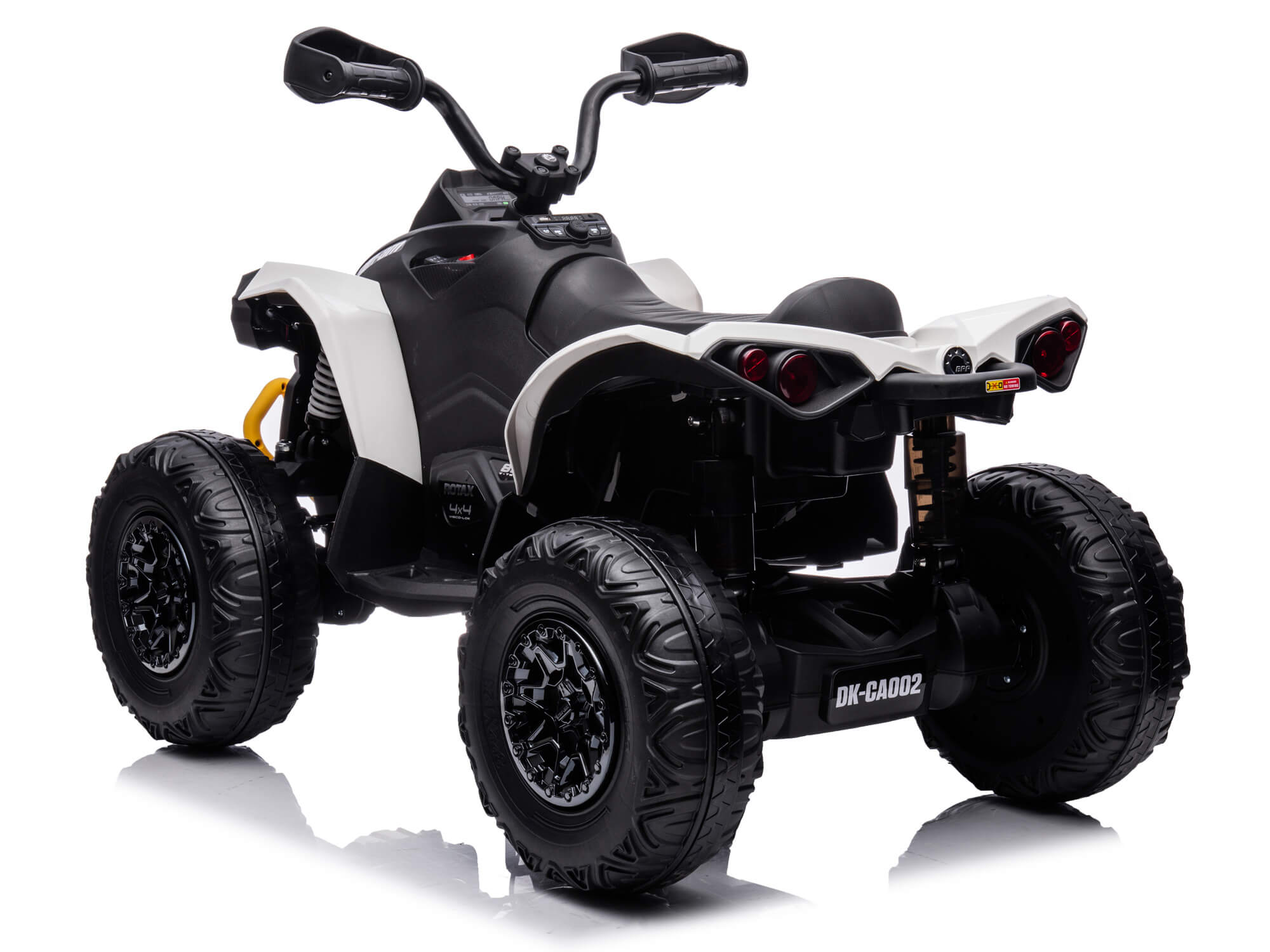 24V Can Am Kids Renegade 4WD Ride-On Quad ATV - White Electric Toy Car for Boys & Girls | Outdoor Adventure, Backyard Play, Birthday Gift