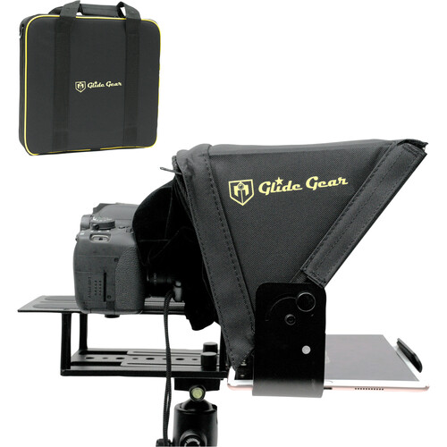 Glide Gear V2 Portable Tablet Teleprompter for Video Recording - Lightweight Travel Teleprompter with Carrying Case - Perfect for YouTube, TikTok, Live Streaming & Professional Presentations