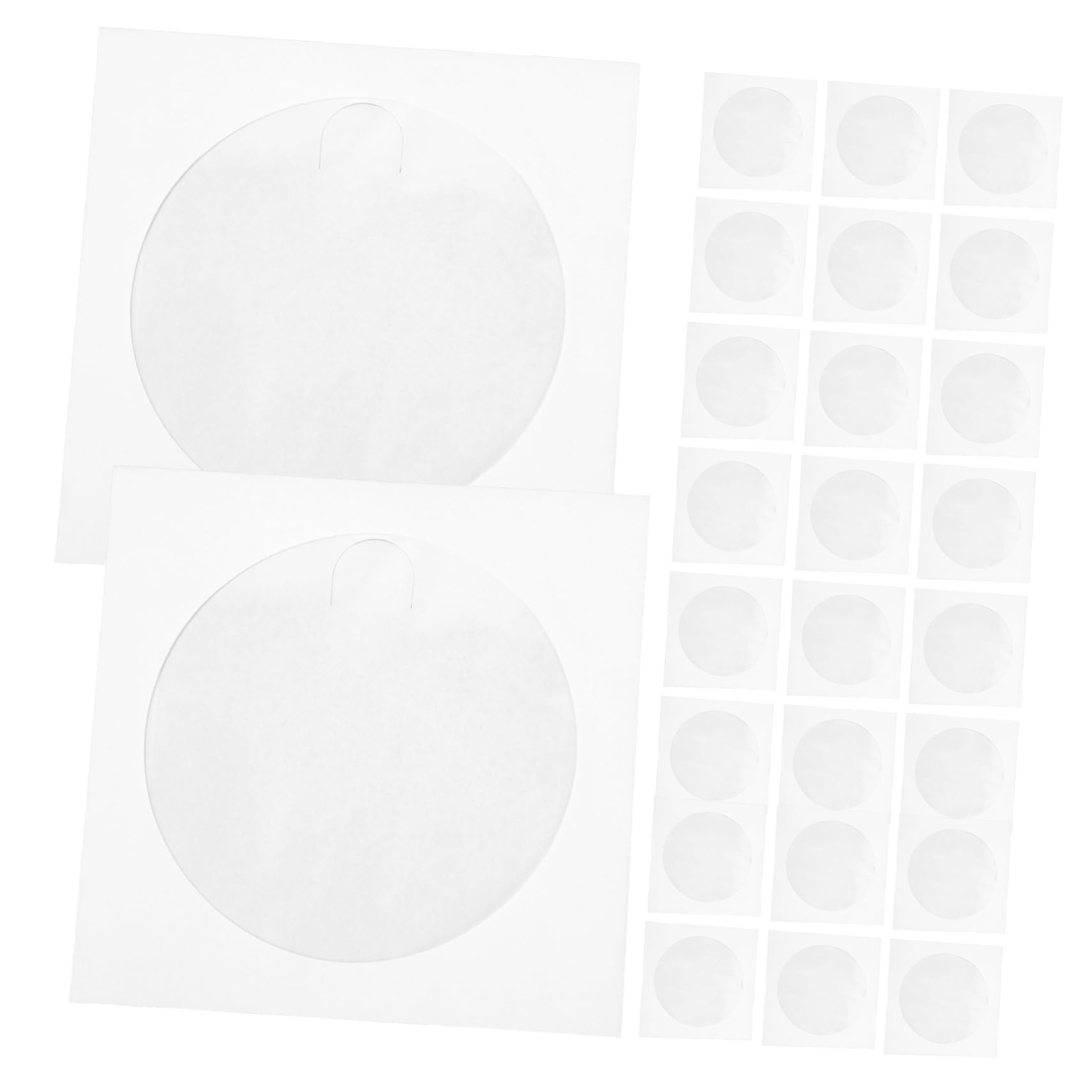 100 Pack MERRYHAPY DVD Storage Envelopes - Paper Sleeves & Organizing Cases for Home, Office & School Use - Perfect for DVD Collections, Document Filing & Media Organization