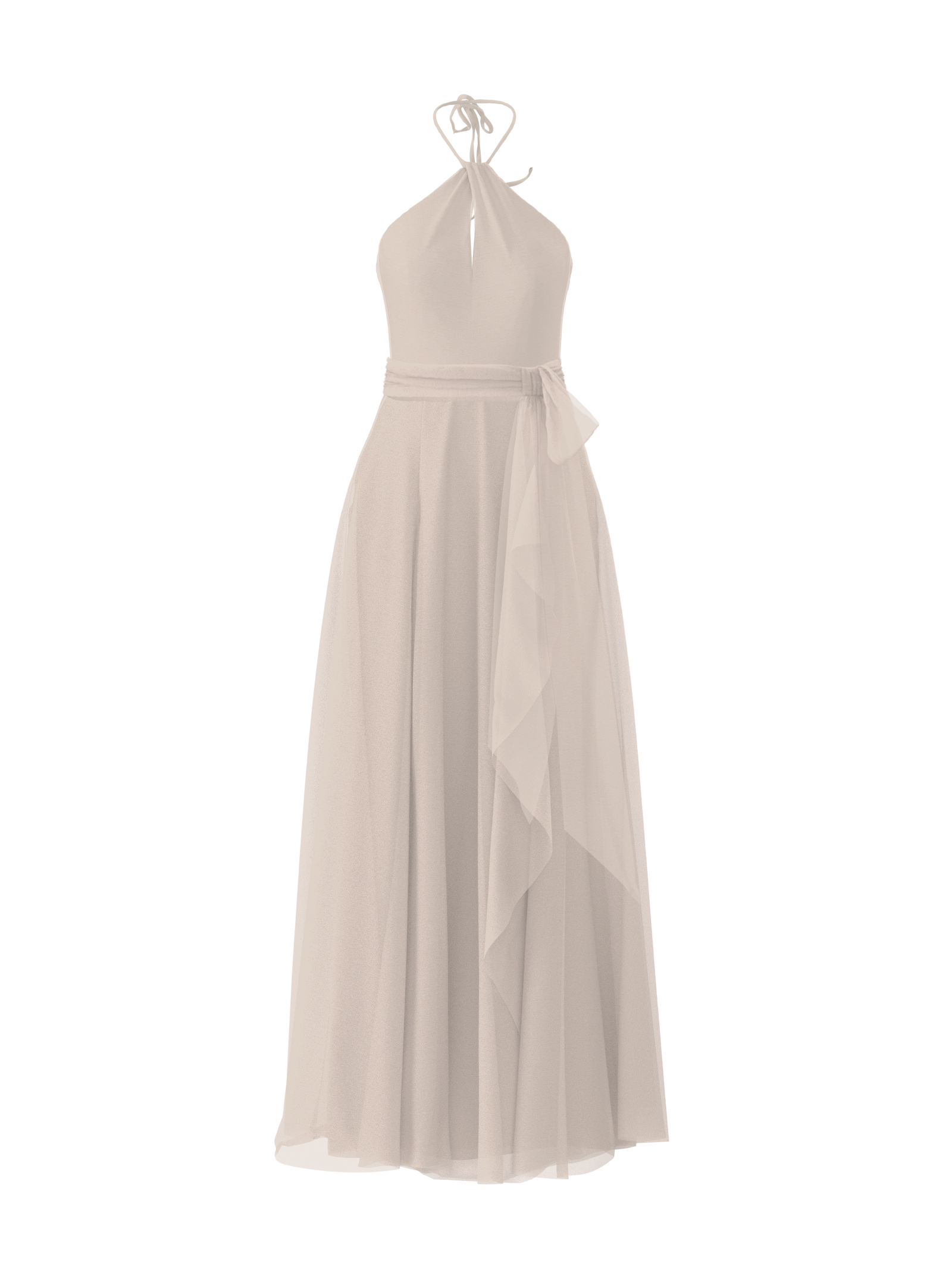 Colby Bodice & Jaycie Skirt with Sash Belt - Elegant Fawn Brown Outfit for Women | Perfect for Weddings, Parties & Special Occasions