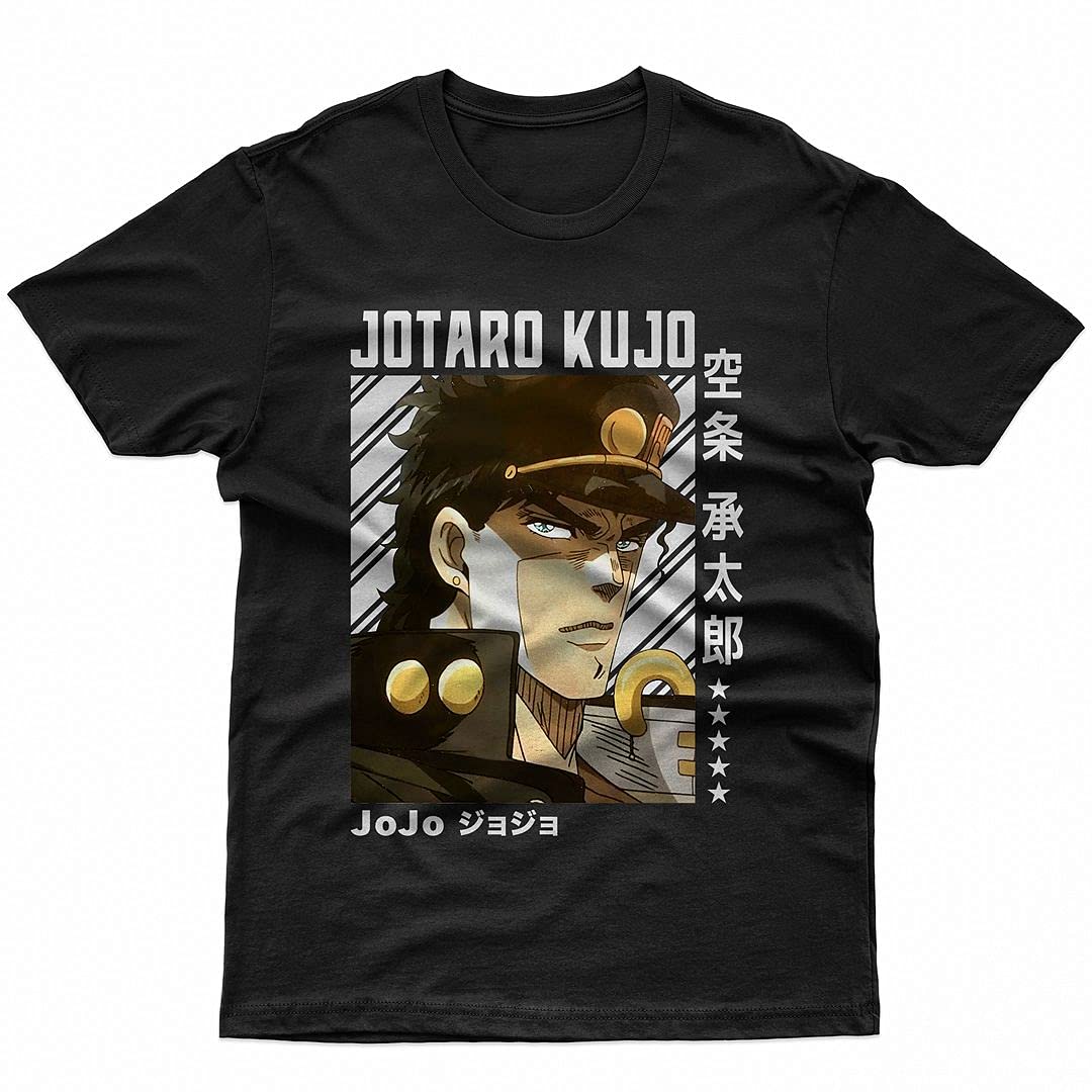 Jotaro Kujo Anime T-Shirt - Official JoJo's Bizarre Adventure Manga Shirt for Men, Women & Kids | Casual Wear, Cosplay & Anime Fan Gifts