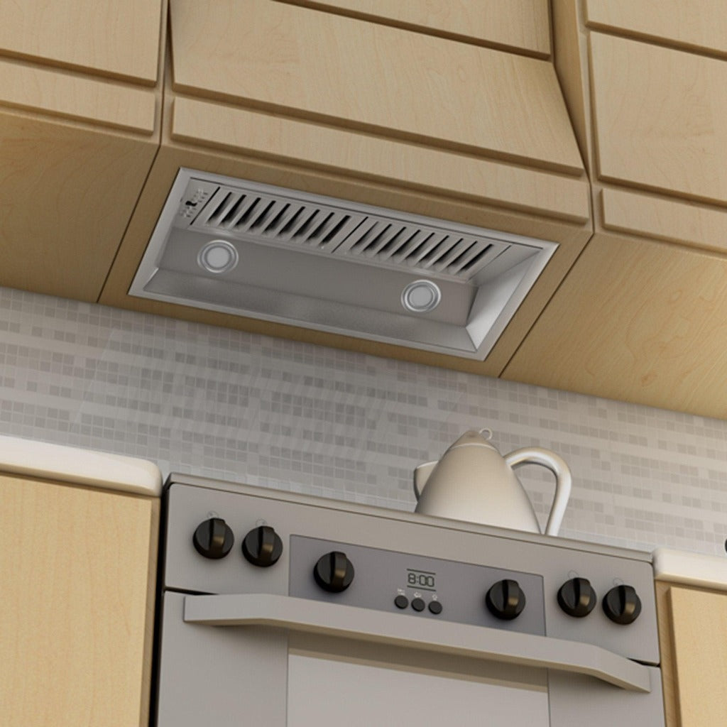 ZLINE 700 CFM Stainless Steel Range Hood Insert with Double Remote Blower - Professional Kitchen Ventilation for Gas Stoves & Cooking Areas (Model 695 RD)