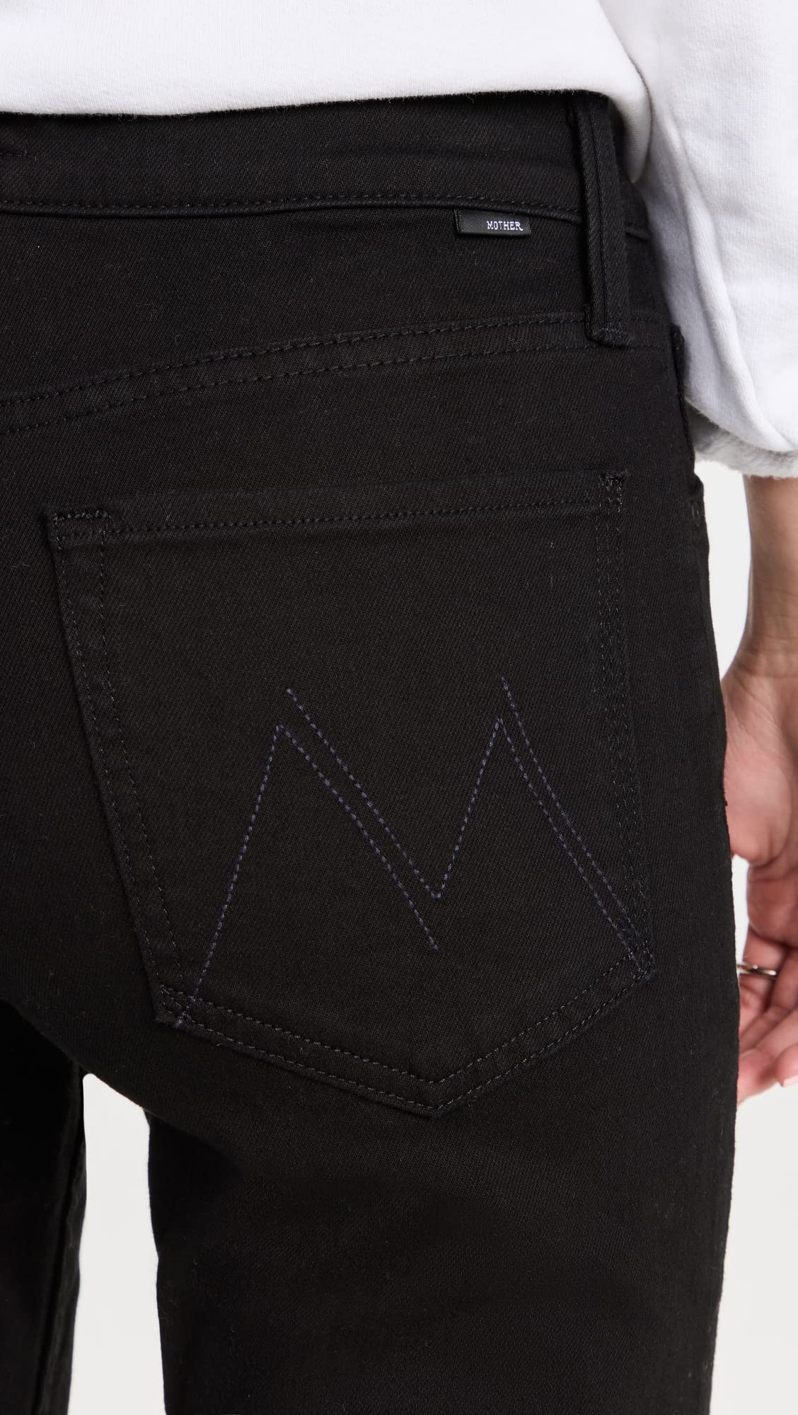 MOTHER Women's The Tomcat Ankle Jeans - High Waist Skinny Denim Pants for Casual Wear & Everyday Outfits
