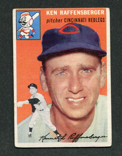 1954 Topps #46 Ken Raffensberger Cincinnati Redlegs Vintage Baseball Card - Perfect for Collectors, Sports Memorabilia Displays & Baseball History Enthusiasts