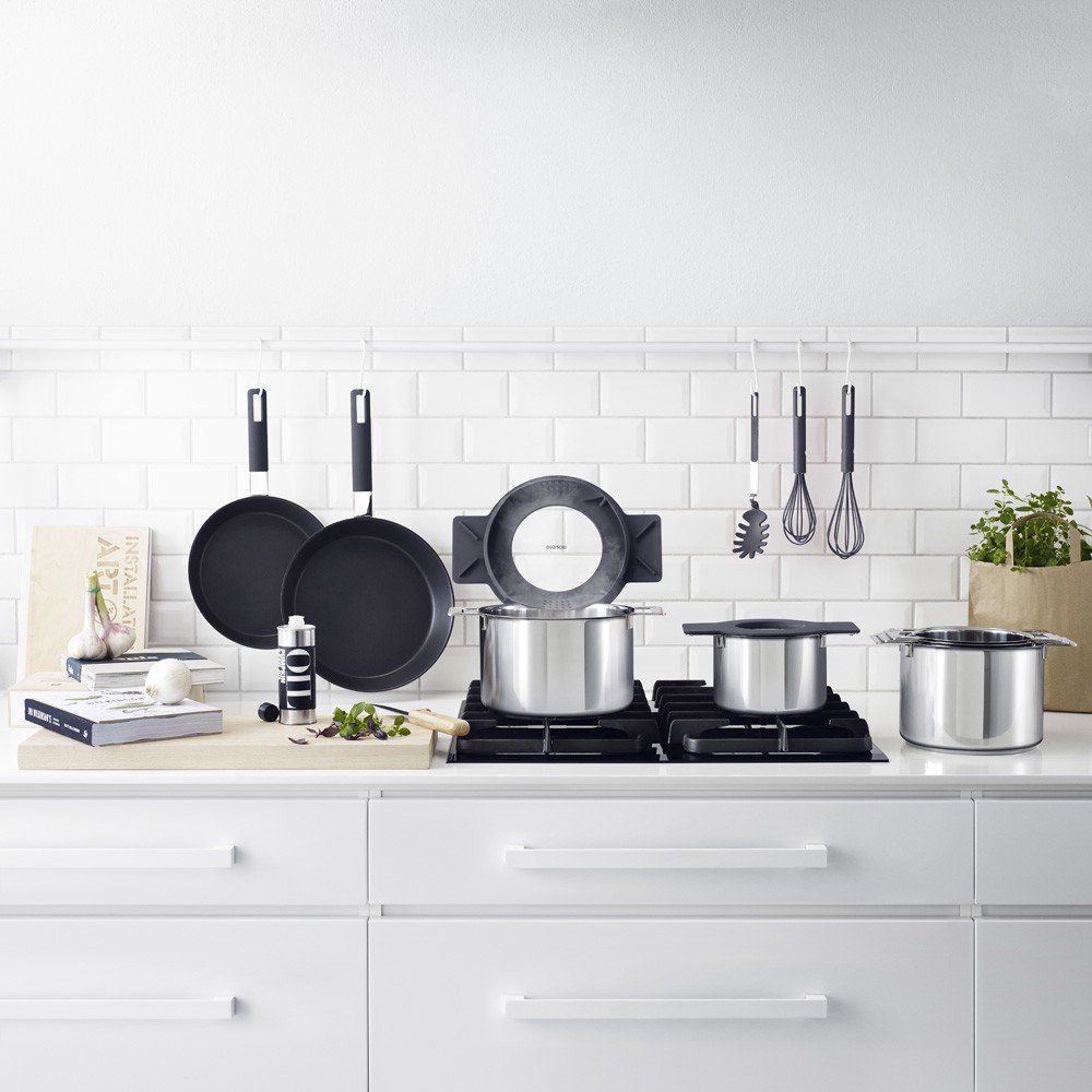 Eva Solo Gravity Grey Non-Stick Frying Pan 24cm - Premium Cookware for Sauteing, Frying & Omelets | Perfect for Home Kitchen & Professional Chefs