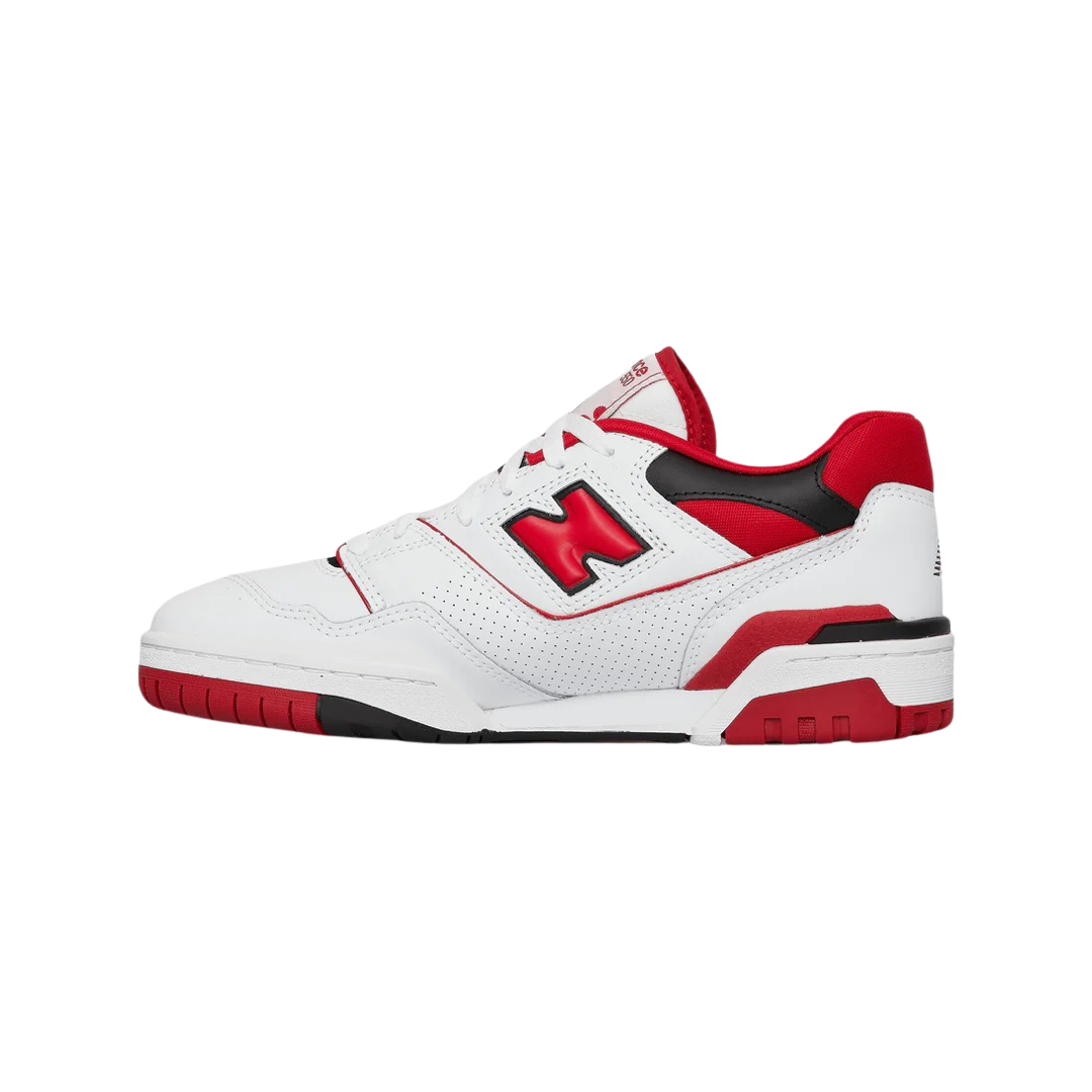 New Balance 550 White Red Sneakers - Men's & Women's Casual Shoes for Running, Walking & Streetwear Fashion