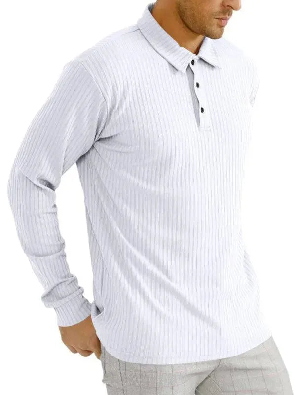Premium Solid Polyester Polo Shirt for Men - Comfortable All-Season Casual Wear - Perfect for Office, Golf & Everyday Outfits