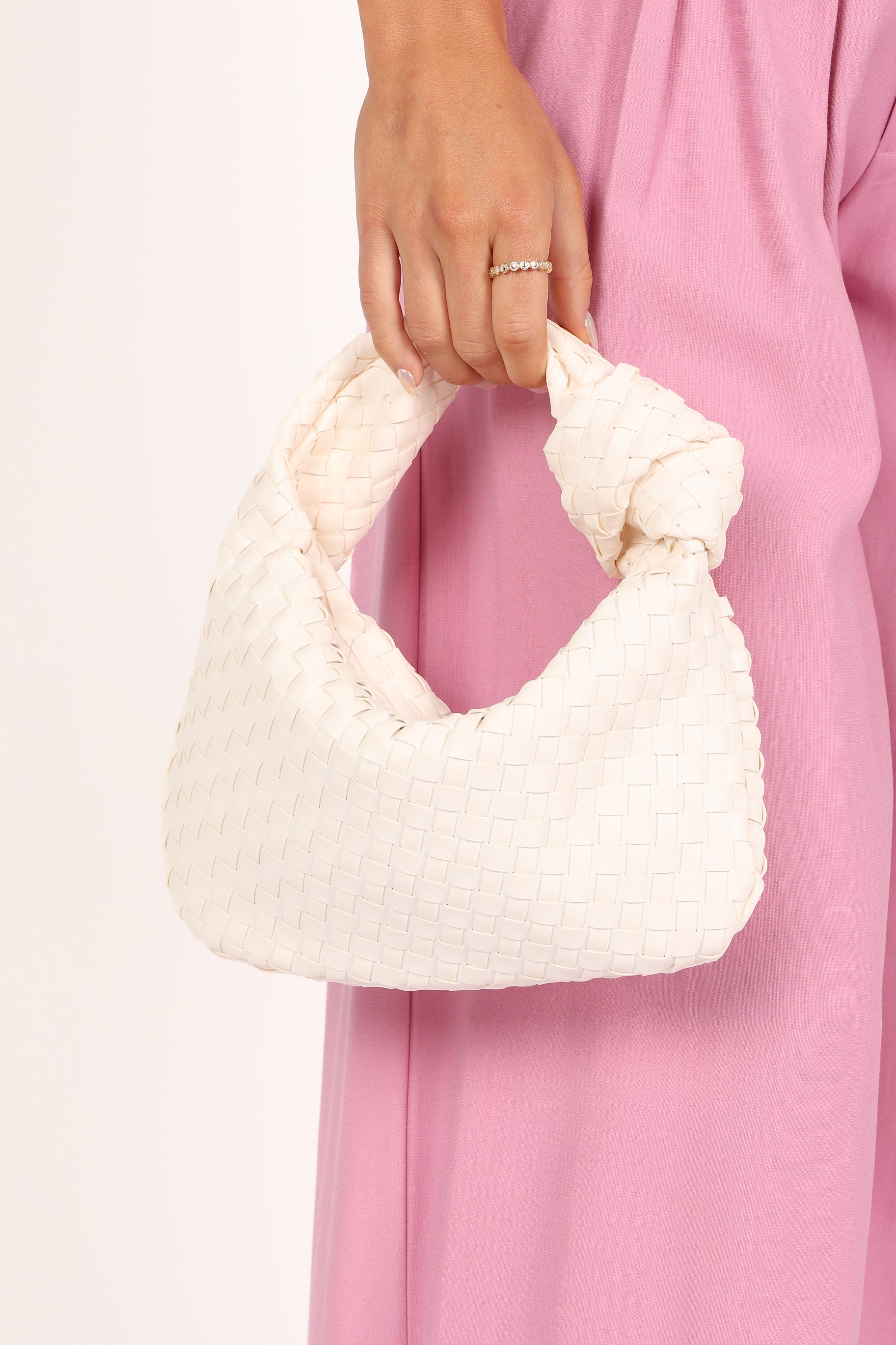 Alma Woven Shoulder Bag for Women - Stylish White Crossbody Purse | Perfect for Work, Travel & Everyday Use