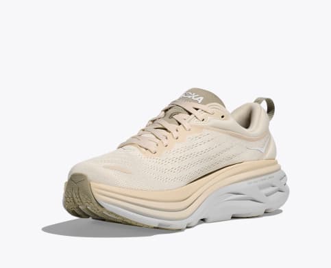 HOKA ONE ONE Bondi 8 Running Shoes for Men & Women - Cushioned Road Running Sneakers with Meta-Rocker for Smooth Ride - Perfect for Long Distance Running, Jogging, and Daily Workouts
