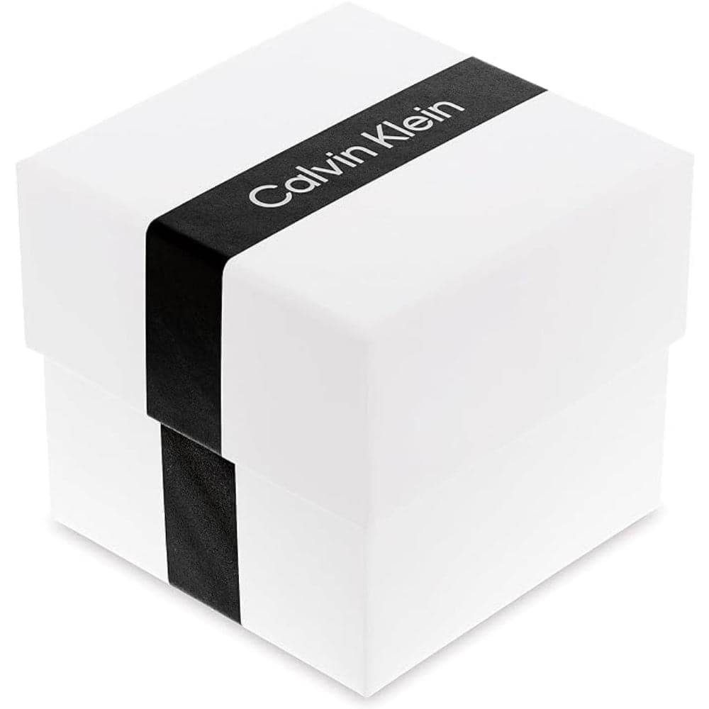 Calvin Klein Women's Watch with White Dial & Silver Stainless Steel Strap - Model 25200365 | Elegant Fashion Accessory for Office, Party & Everyday Wear