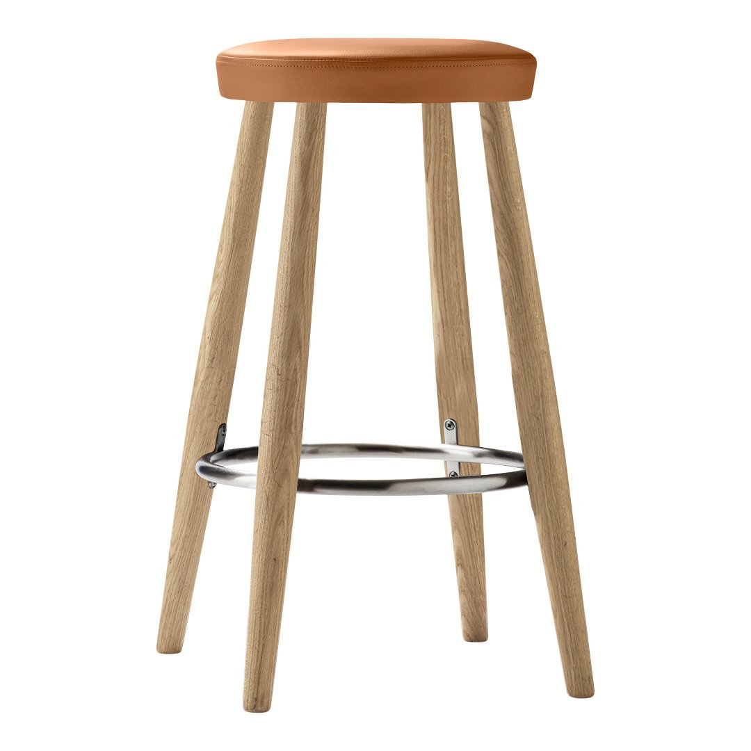 CH58 Counter Stool - Modern Kitchen Bar Stool with Adjustable Height & Comfortable Cushion for Home, Restaurant, and Cafe Use