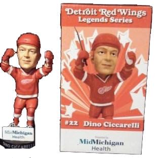 Dino Ciccarelli Detroit Red Wings Bobblehead - NHL Hockey Collectible for Fans, Great Lakes Loons Edition - Perfect for Sports Memorabilia Displays & Gift Giving
