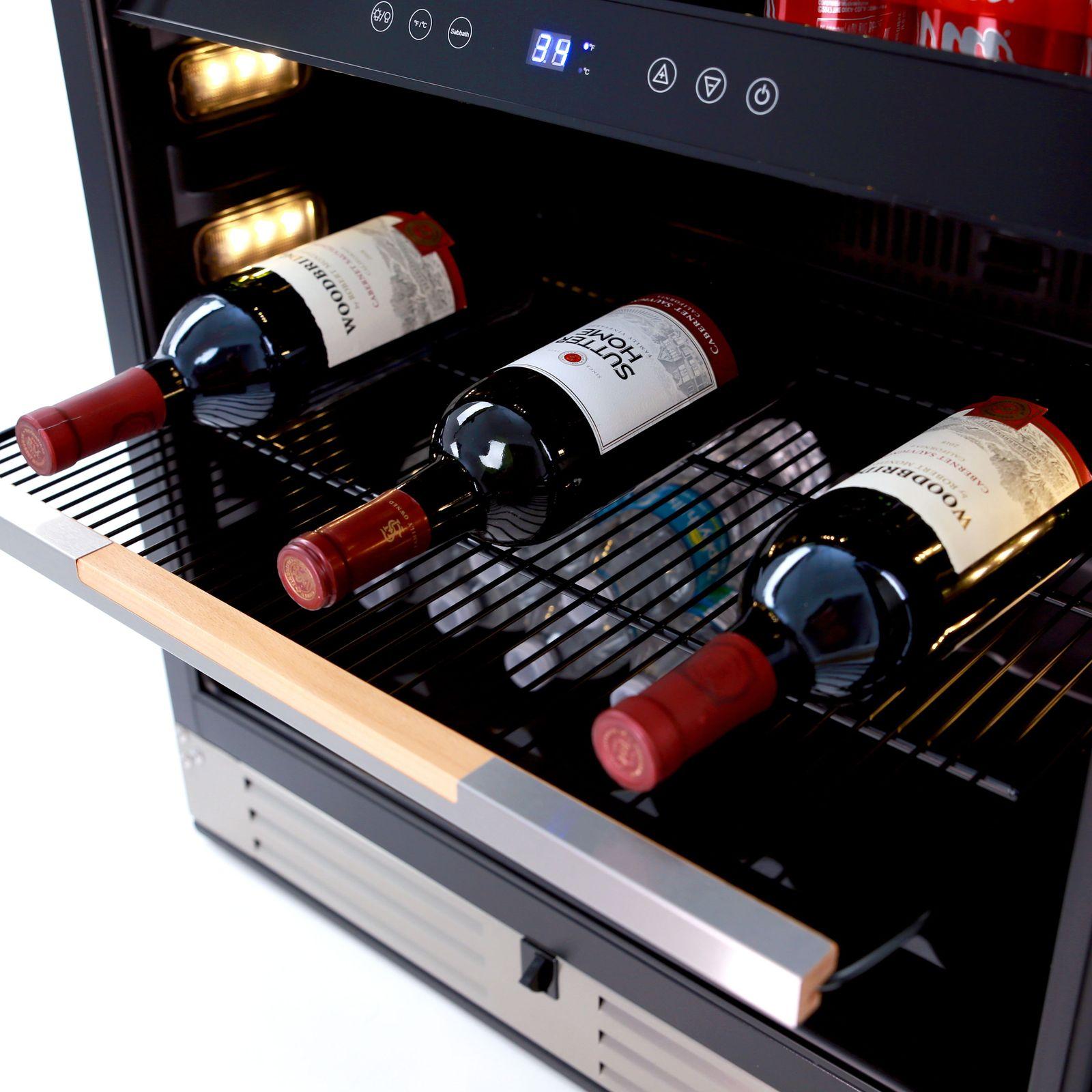 Avanti ARFSE55R3S 125 Can Elite Series Beverage Center - Compact Refrigerator for Soda, Beer & Energy Drinks - Perfect for Home Bar, Office, or Man Cave