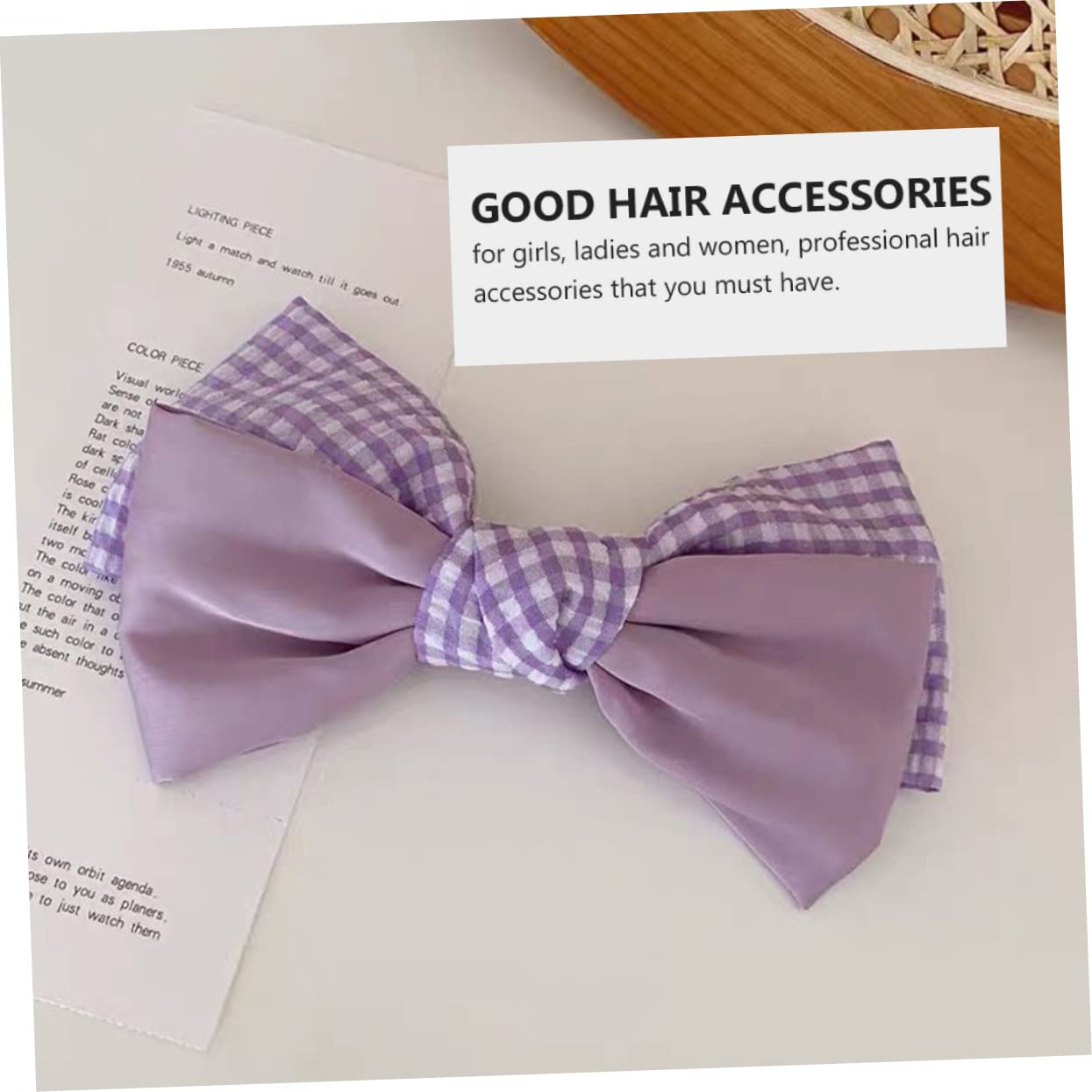 FRCOLOR Big Bow Hair Clip for Women & Girls - Elegant Bowknot Hair Barrette, Headband Accessory for Parties, Weddings & Everyday Wear