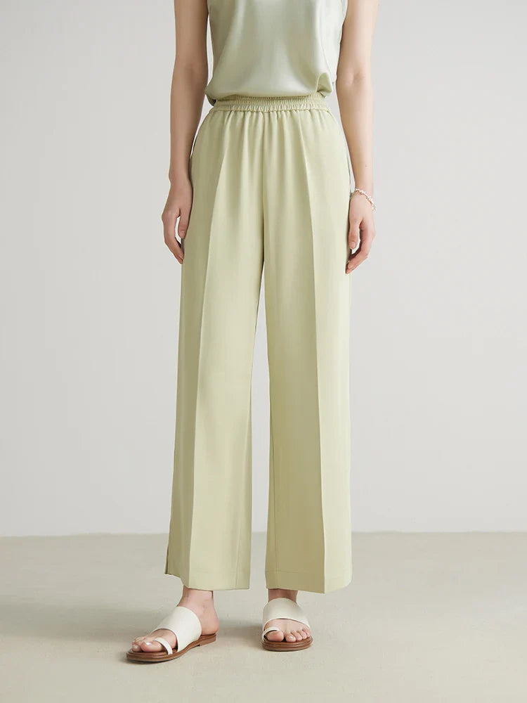 Women's High Waisted Straight Leg Casual Pants - Versatile Spring Trousers for Office, Commuting & Daily Wear | Comfortable & Stylish Long Pants for Women