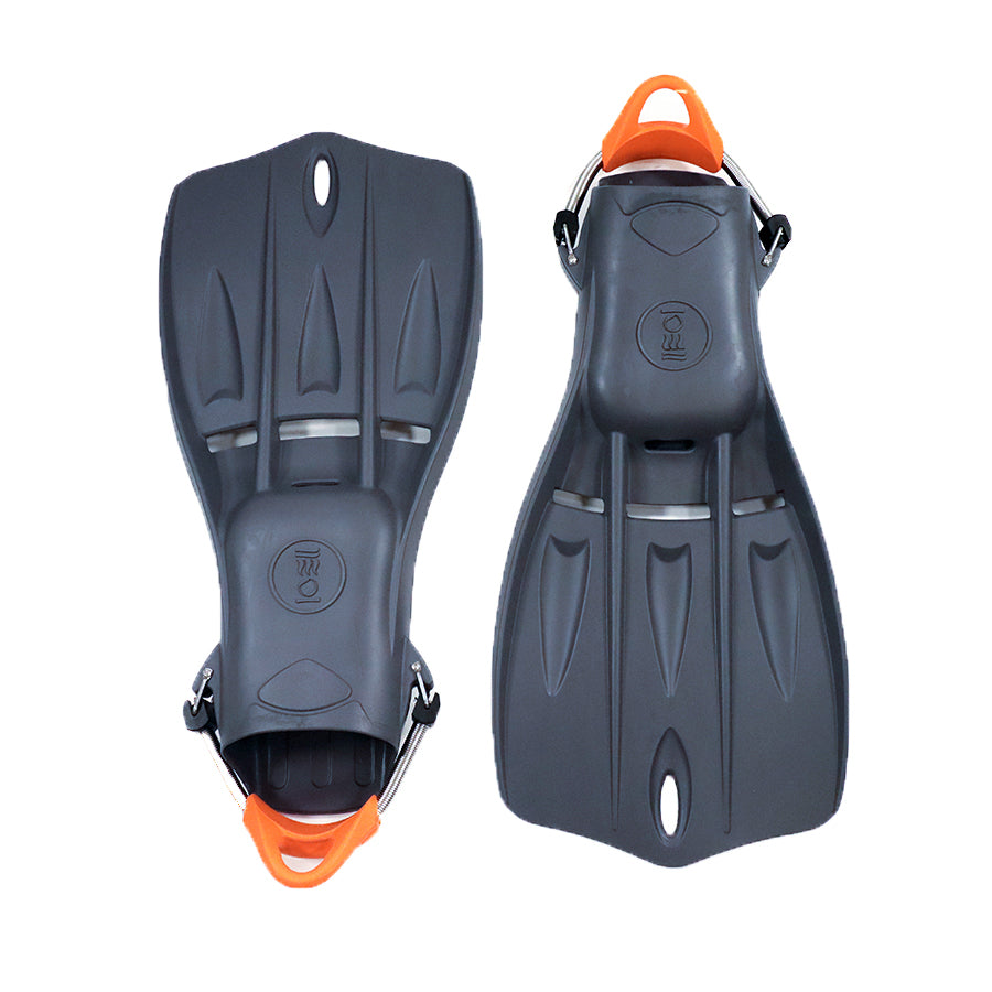 Fourth Element Tech Fins - Scuba Diving Fins for Men & Women | Blue, Grey or Black | Professional Swim Fins for Snorkeling, Free Diving & Ocean Adventures