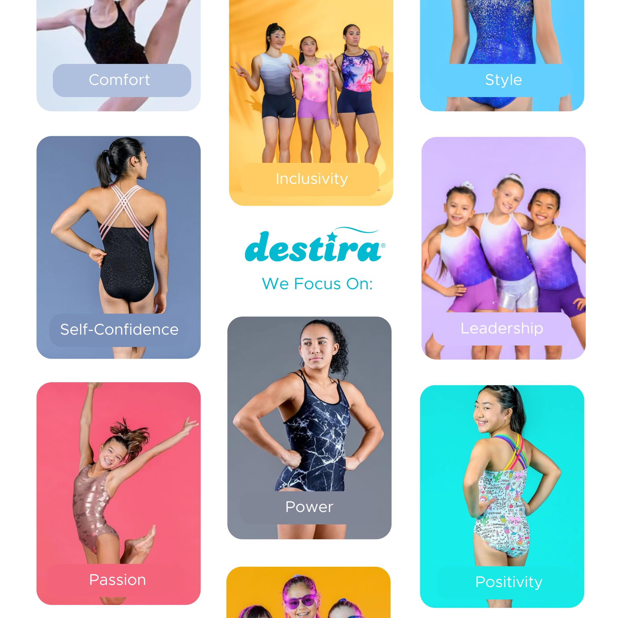 Destira Girls Gymnastics Leotards - Super Soft Dance Leotard with Matching Scrunchie for Gymnastics, Cheerleading, Ballet & Yoga Practice | Perfect for Competitions, Recitals & Training