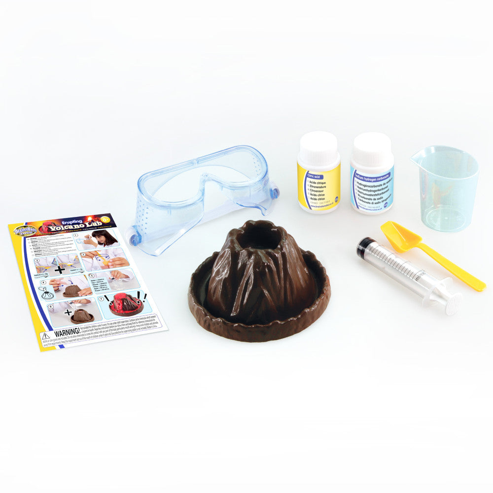 Brainstorm Erupting Volcano Science Kit - STEM Educational Toy for Kids, DIY Volcano Experiment Set - Perfect for Classroom Science Projects & Homeschool Learning