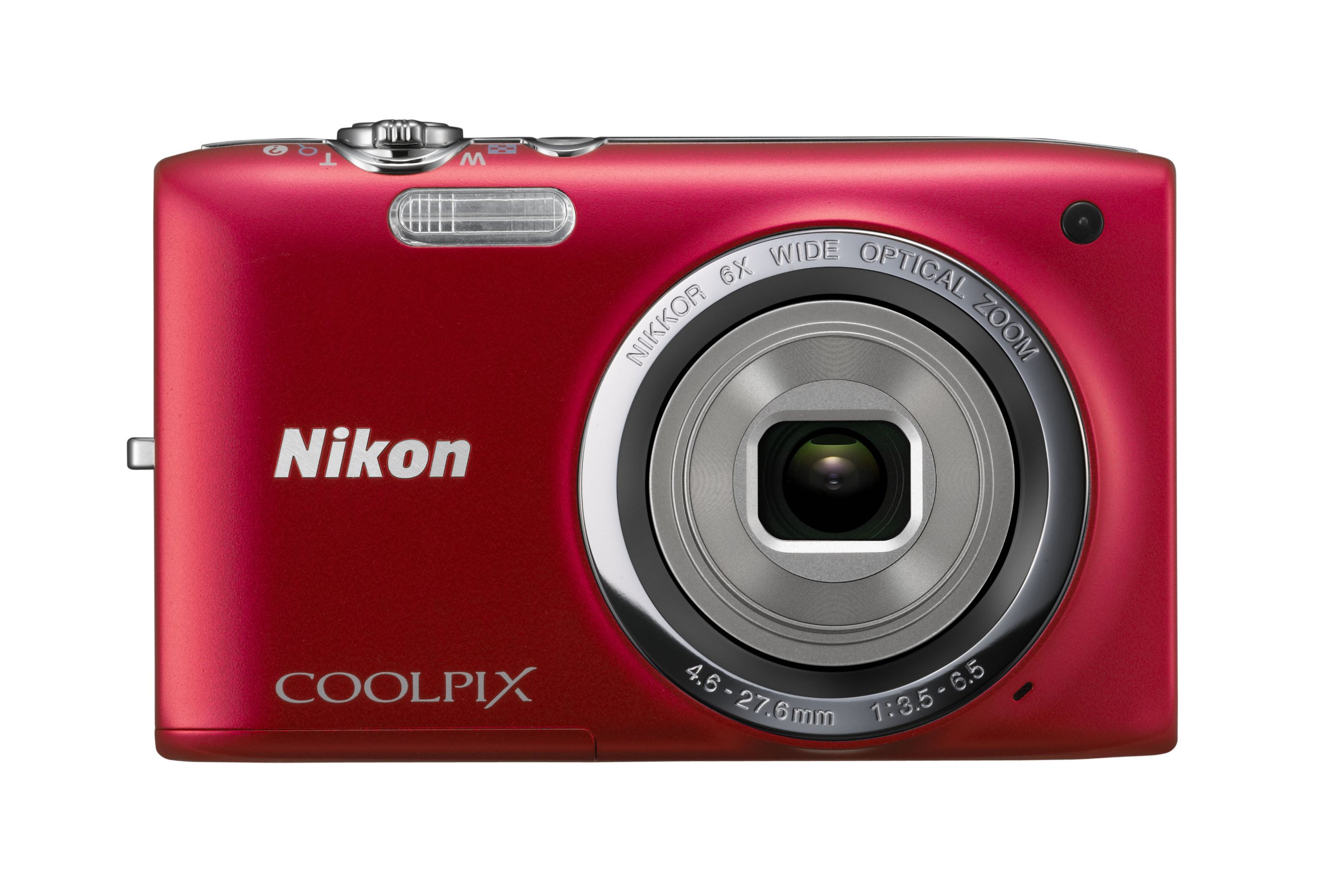 Nikon COOLPIX S2700 16MP Digital Camera with 6x Optical Zoom & 720p HD Video - Compact Point and Shoot Camera for Travel, Vlogging & Everyday Photography (Red)