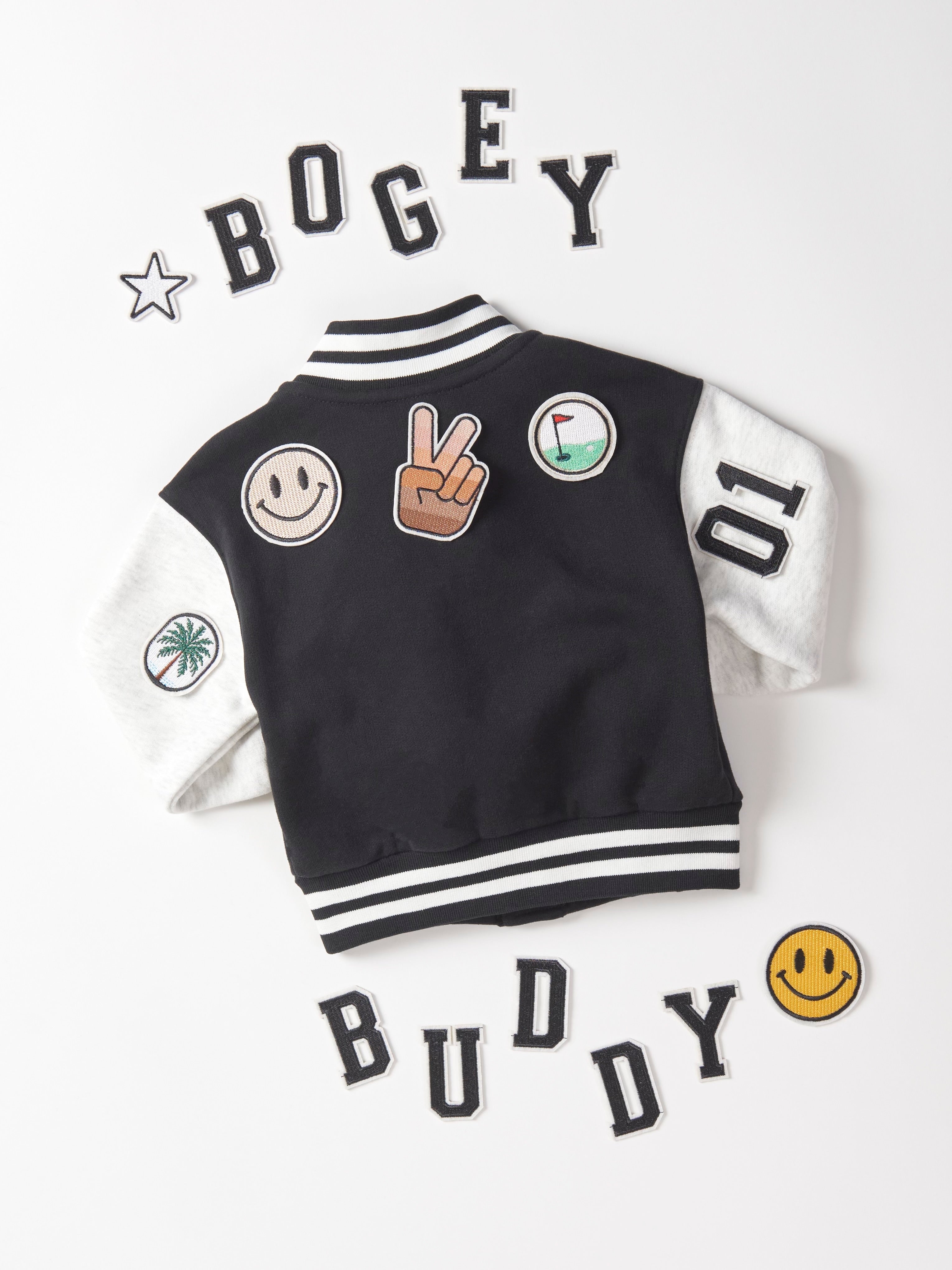 Black Varsity Number Patch - Custom Embroidered Iron-On Letters for Jackets & Jerseys - Perfect for Sports Teams, School Uniforms & DIY Fashion