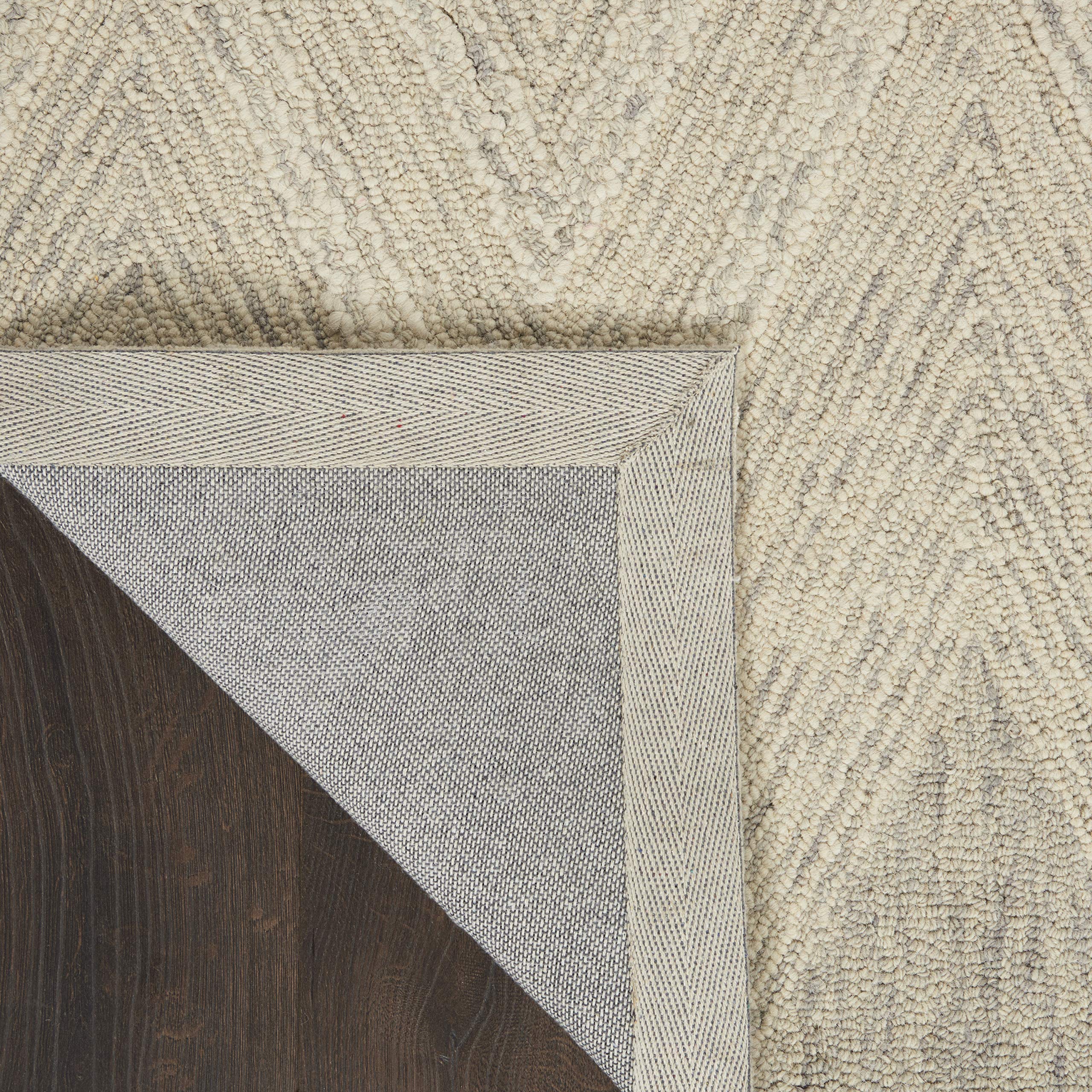 Nourison Linked Bohemian Ivory/Grey 3'9