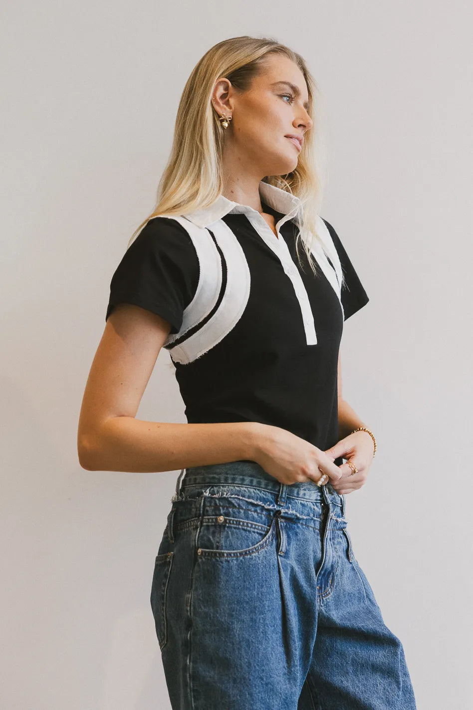 Dune Contrast Top for Women - Stylish Casual & Party Wear - Perfect for Beach Outings, Date Nights & Summer Fashion