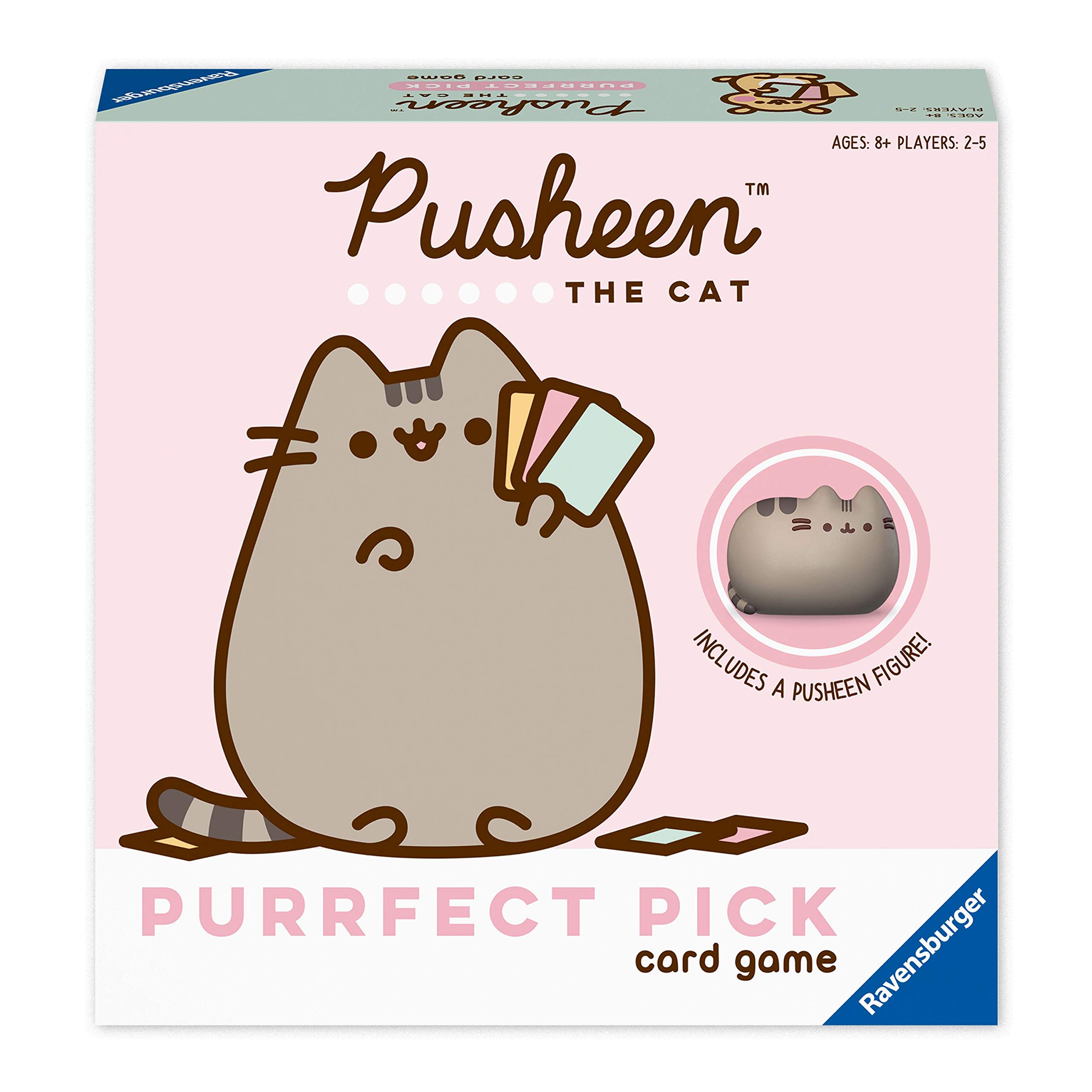 **Ravensburger Pusheen Purrfect Pick Board Game - Fun Family Game Night for Cat Lovers & Pusheen Fans | Engaging Strategy Game for Kids Ages 8+ | Pink Edition | Perfect for Birthday Gifts & Sleepovers**