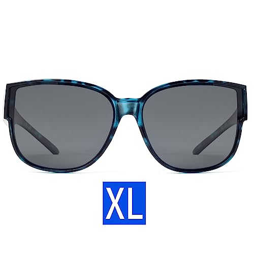 Xl Blue Leopard / Dark Grey