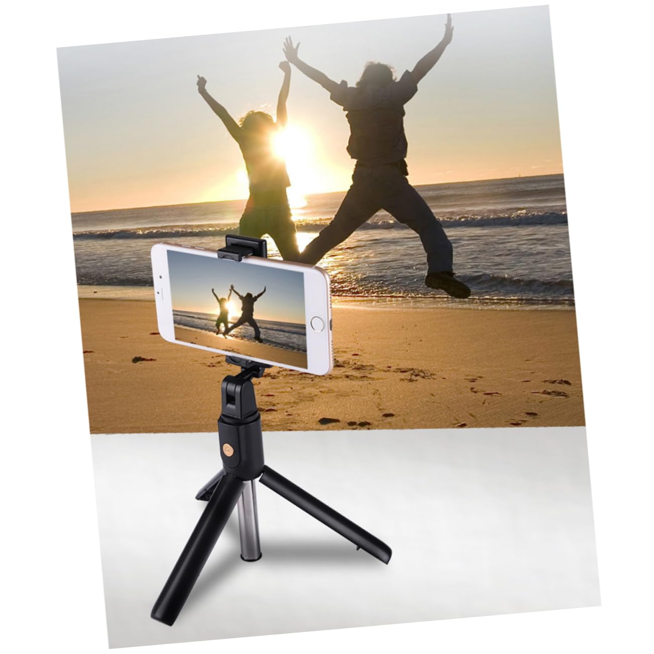 Housoutil 3-Pack Mini Tripod Stand for Phone - Compact Desktop Tripod for iPhone, Samsung, Smartphones - Perfect for Vlogging, Live Streaming, Video Calls & Photography