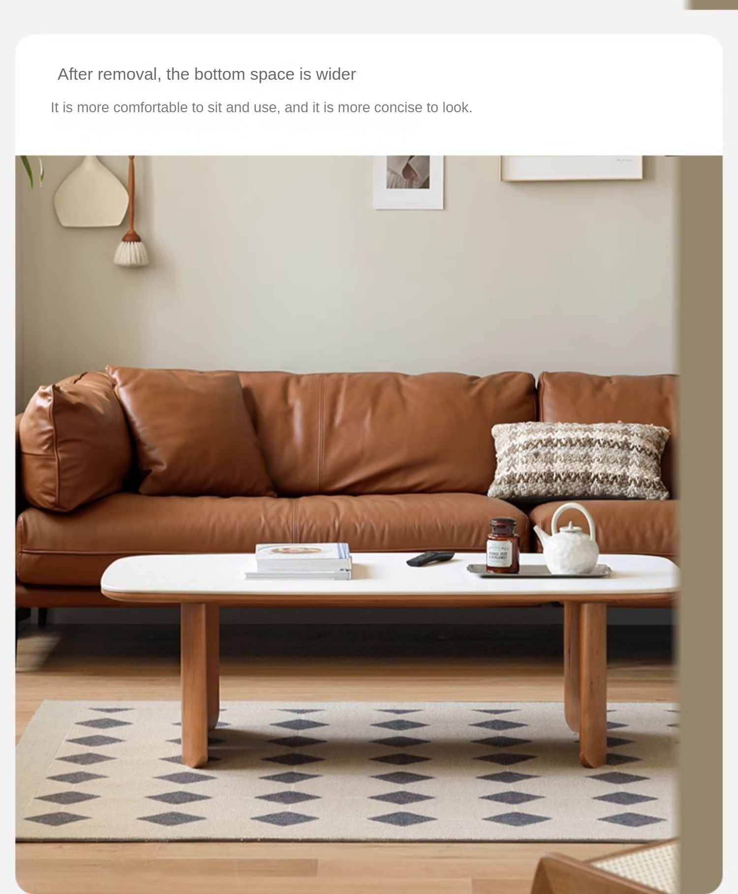Premium Black Walnut & Cherry Solid Wood Coffee Table - Handcrafted Rustic Modern Living Room Centerpiece for Home Decor & Entertainment Spaces