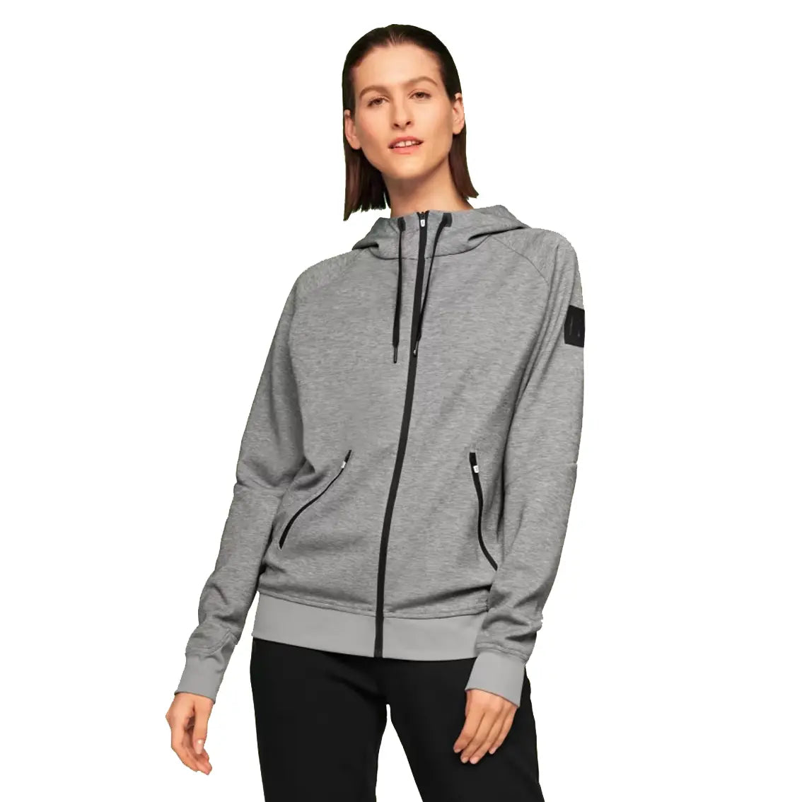 Women's On Running Full-Zip Hoodie - Light Grey | Athletic & Casual Wear for Running, Gym & Everyday Comfort
