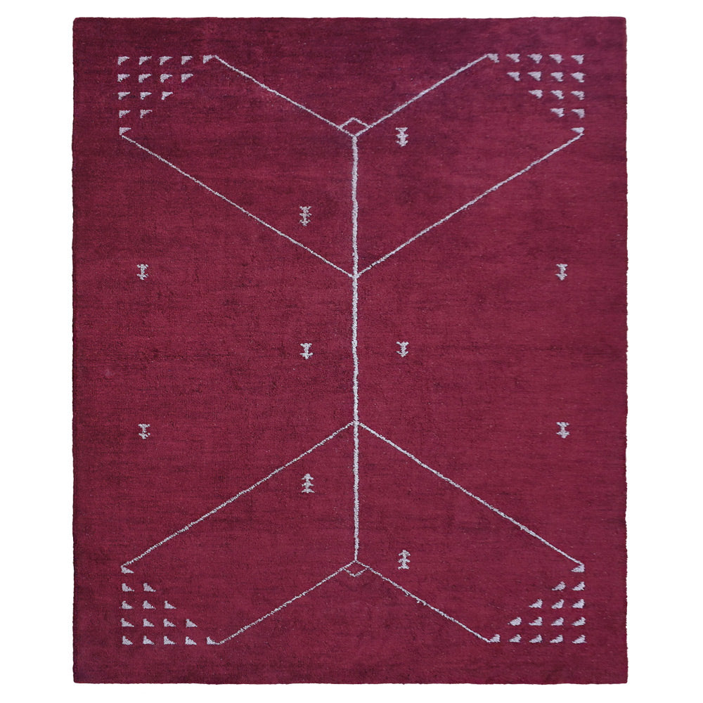 Handmade Sanctuary Hand Knotted Rug - Premium Wool Area Rug for Living Room, Bedroom & Home Decor - Soft & Durable Floor Covering for Cozy Interior Design