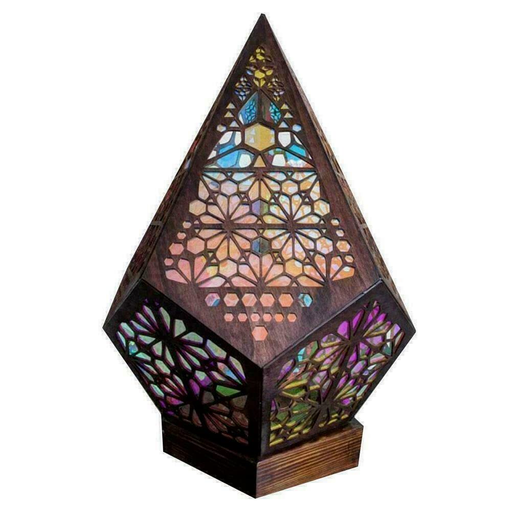 Bohemian Colorful LED Starry Sky Projection Lamp - Bedside Table & Floor Light for Bedroom Decor, Gift for Kids & Adults | Perfect for Relaxation, Meditation & Romantic Ambiance