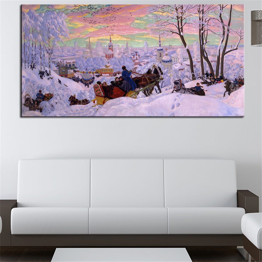 Large Size Original Art Canvas Print - Handmade Oil Painting Reproduction for Wall Decor - Perfect for Living Room, Bedroom & Office