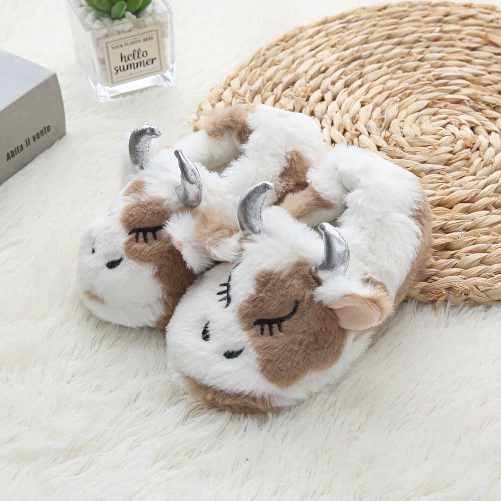 Cartoon Anti-Slip House Slippers for Baby Girls - Soft Indoor Slippers for Toddlers - Perfect for Playtime, Nursery & Home Comfort