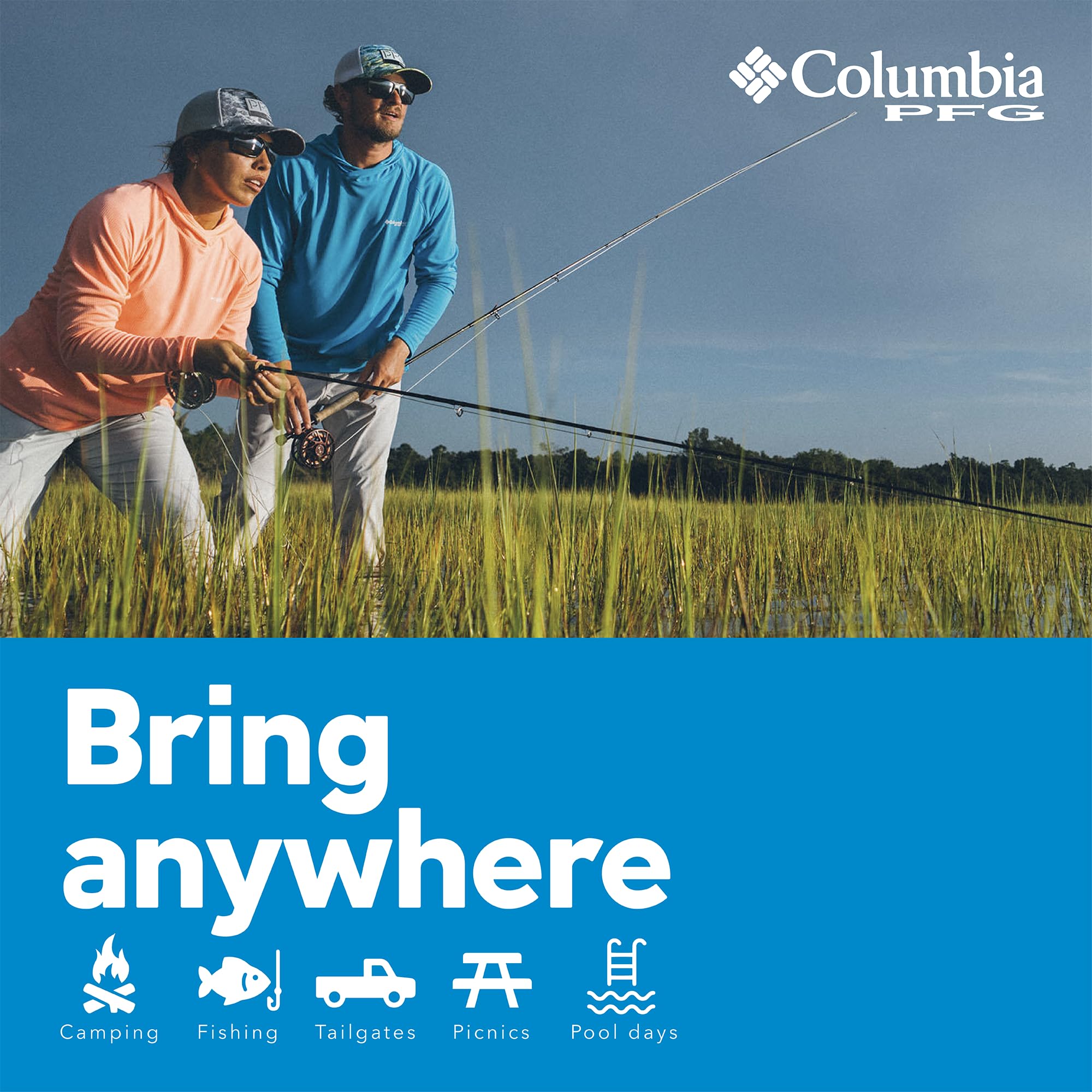 Columbia PFG Thermal Pack Coolers - Insulated Fishing & Outdoor Cooler Bags for Camping, Beach, Picnics & Tailgating - Keeps Drinks Cold for Hours