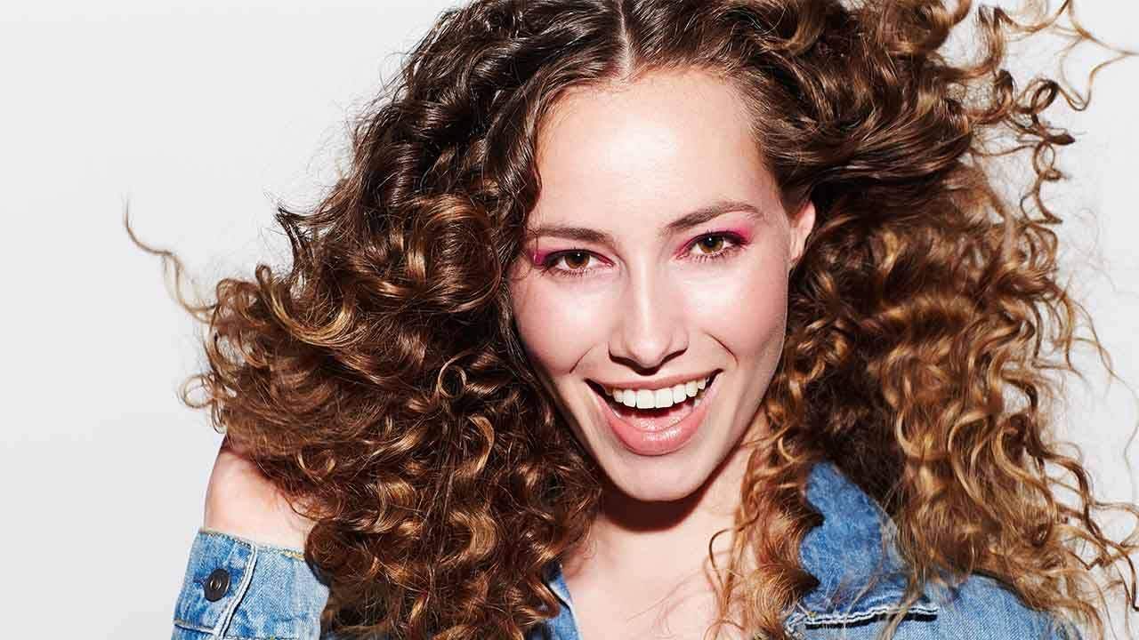 CY Professional Hair Curler Iron with Brush Styler - 1 Inch Curling Wand for Women, Salon Quality Ceramic Tourmaline Barrel with Heat Resistant Glove (Red) - Perfect for Beach Waves, Bouncy Curls & Salon-Style Hair at Home