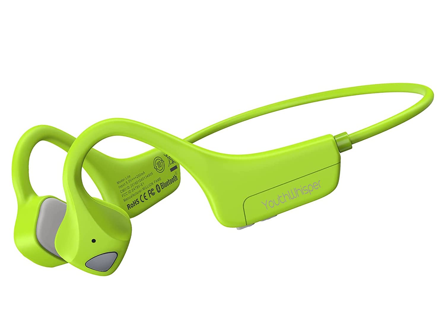 Bluetooth Bone Conduction Headphones with Mic - Open-Ear Wireless Sports Headset, Sweatproof & Waterproof for Running, Cycling, Workouts | Comfortable for All-Day Wear