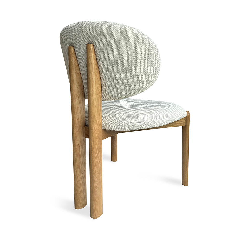 BERLY Dining Chair - Modern Oat & Natural Wooden Chair for Kitchen, Dining Room, or Home Office - Comfortable & Stylish Seating Solution