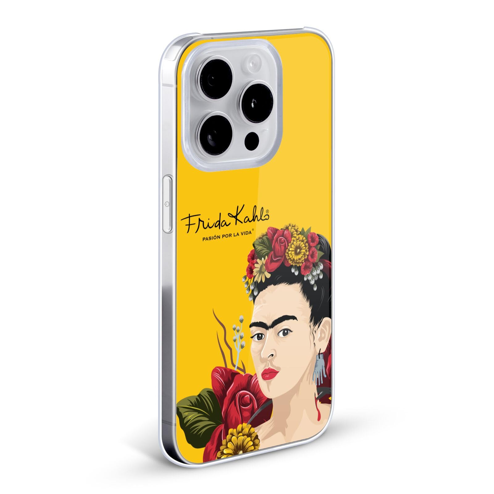 Officially Licensed Frida Kahlo Floral iPhone 13 Case - Durable Hard Back Cover with Vibrant Portrait Art - Perfect for Art Lovers & iPhone Protection