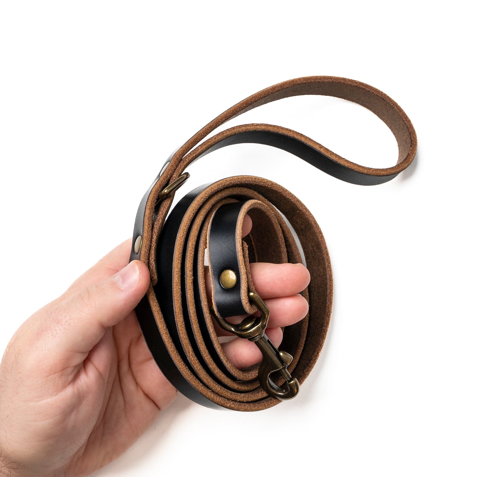 Premium Genuine Leather Dog Leash - Durable & Adjustable Pet Walking Lead for Small Medium Large Dogs - Perfect for Daily Walks, Training & Outdoor Adventures