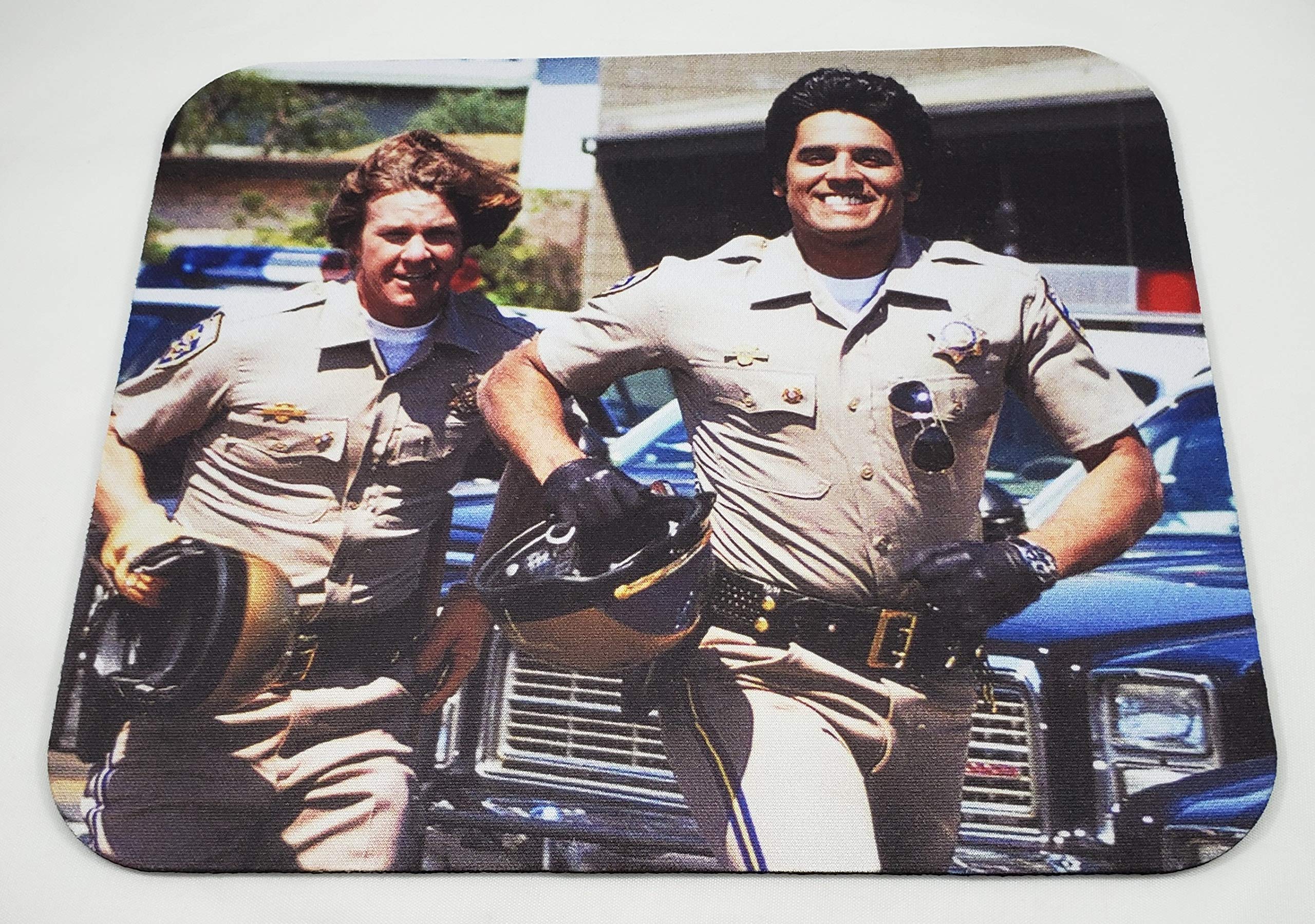 CHIPS Ponch & John Large Gaming Mouse Pad - Non-Slip Rubber Base, Smooth Surface for PC, Laptop, Office & Home Use - Perfect for Work, Gaming & Graphic Design
