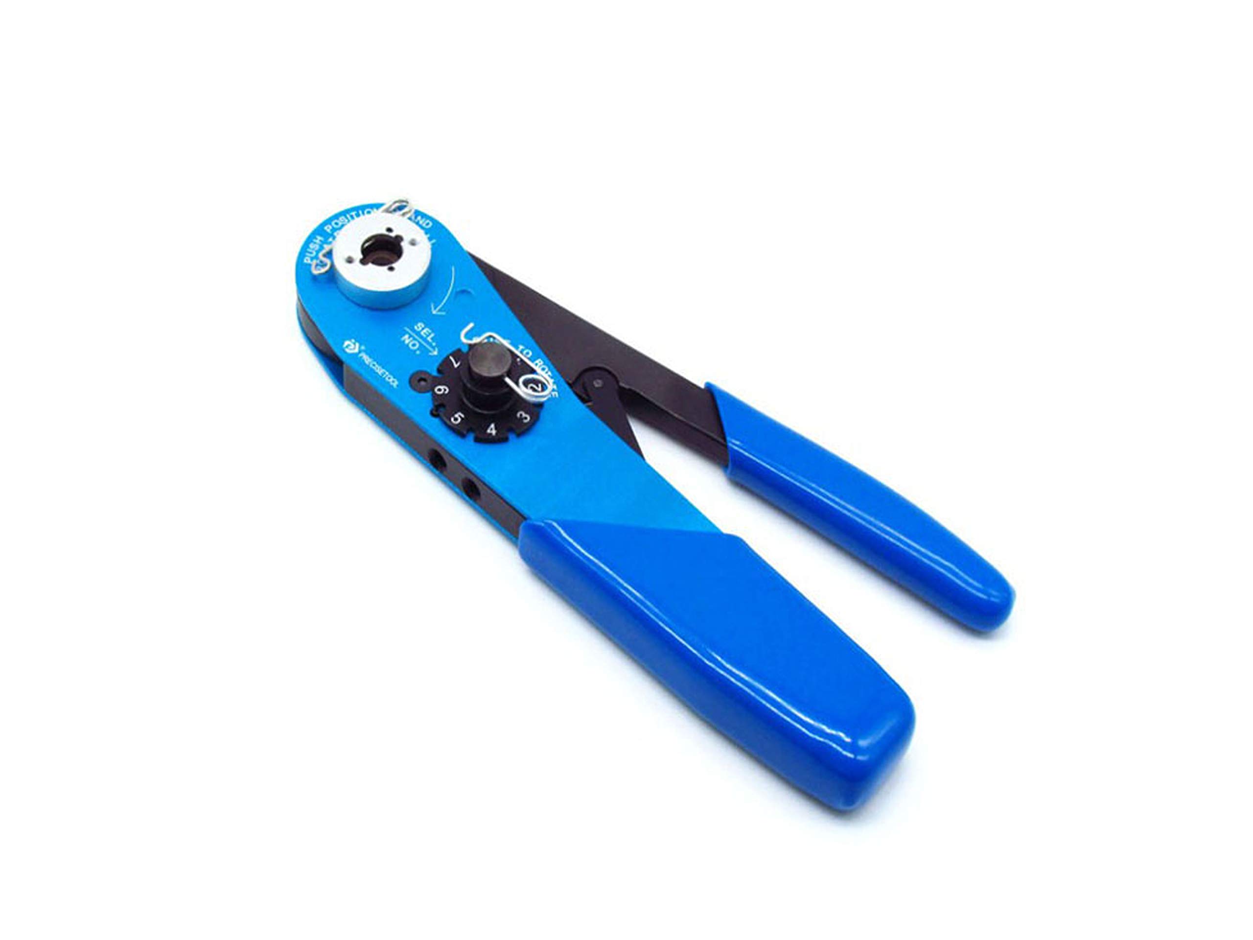 Professional HDT-48-00 Crimping Tool Set with Positioner for Solid Terminals - Perfect for Electrical Wiring, Automotive Repairs & DIY Projects