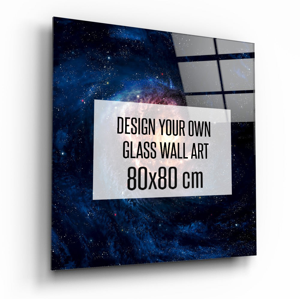 Custom Glass Wall Art 80x80 Inches - Personalized Home Decor for Living Room, Bedroom & Office - Perfect for Gifts & Interior Design