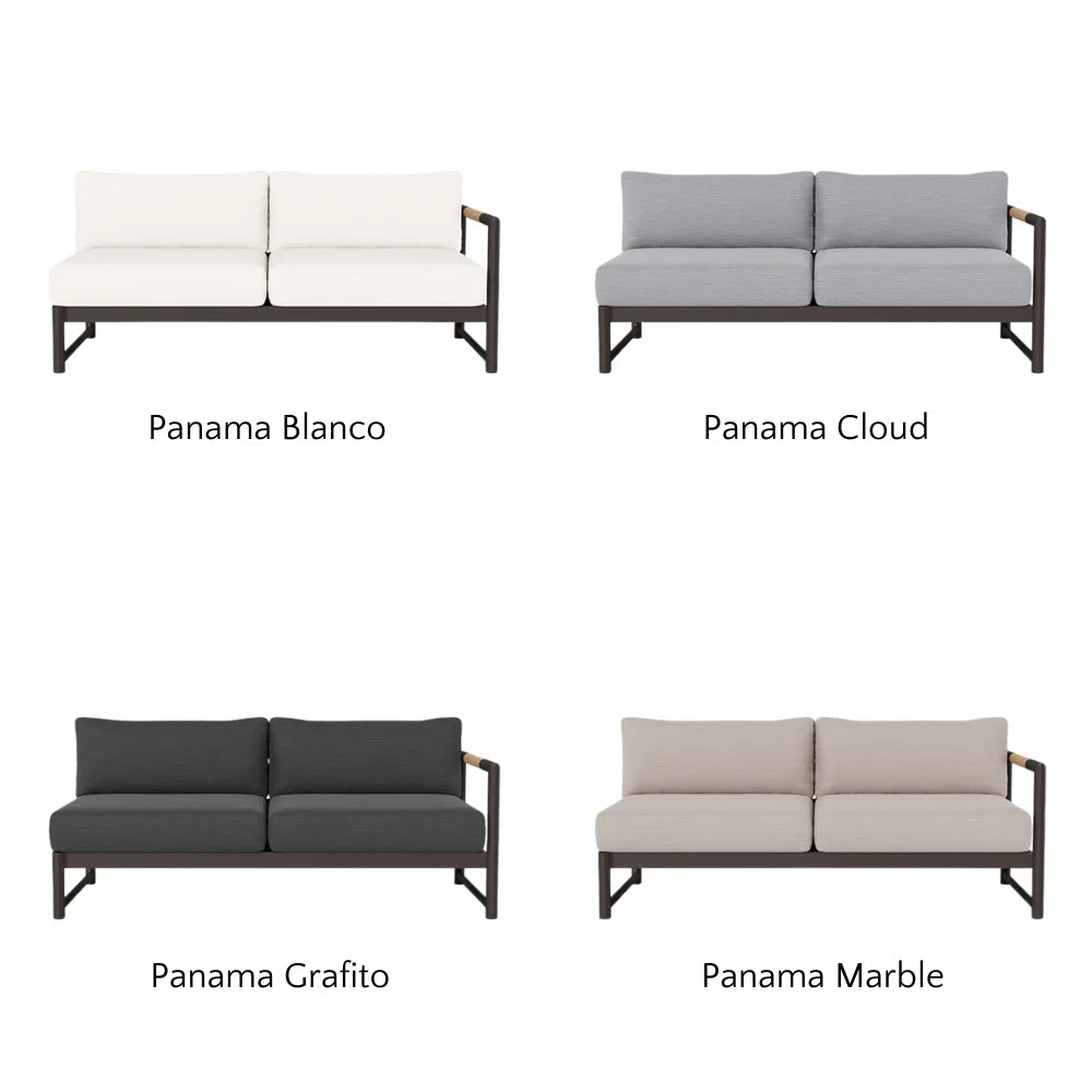 Breeze XL Outdoor Patio Loveseat with Right Arm - Perfect for Gardens, Decks, and Poolside Relaxation