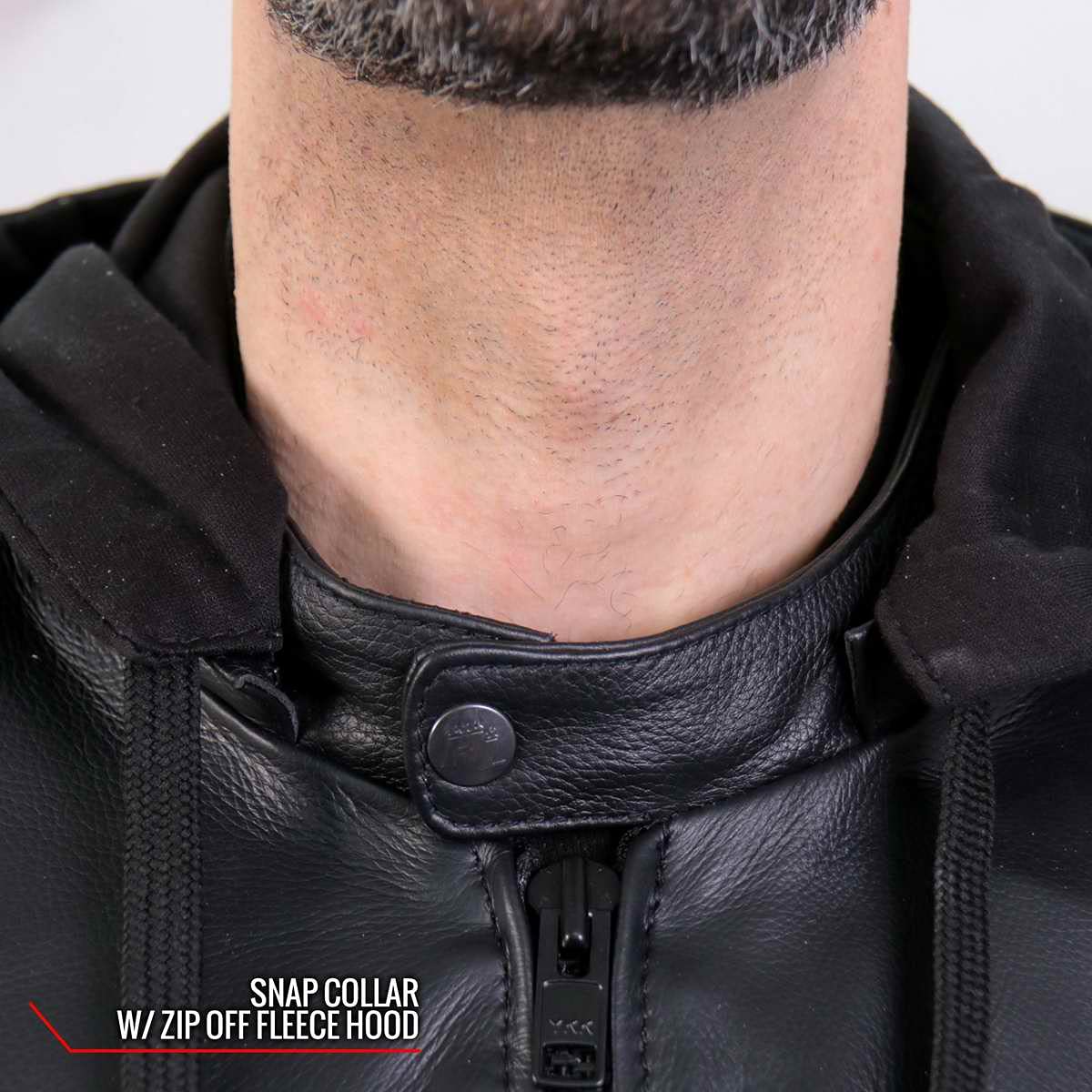 Hot Leathers JKM1031 Men's 'Skull and Bones' Biker Leather Jacket with Flannel Lining - Medium Size, Perfect for Motorcycle Riding, Casual Outfits & Winter Fashion