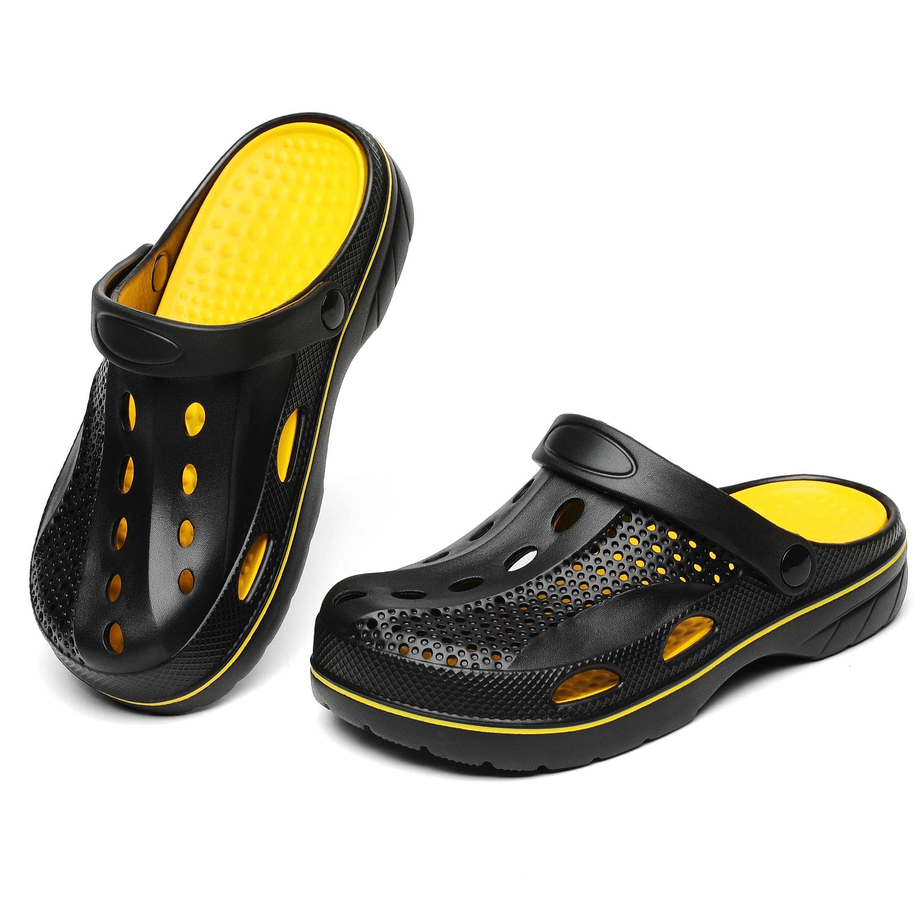 **SOSOWHLTE Arch Support Clogs for Men & Women – Slip-On Garden Shoes with Removable Cushion Insole – Comfortable Outdoor Beach Slippers for Walking, Gardening & Relaxation**
